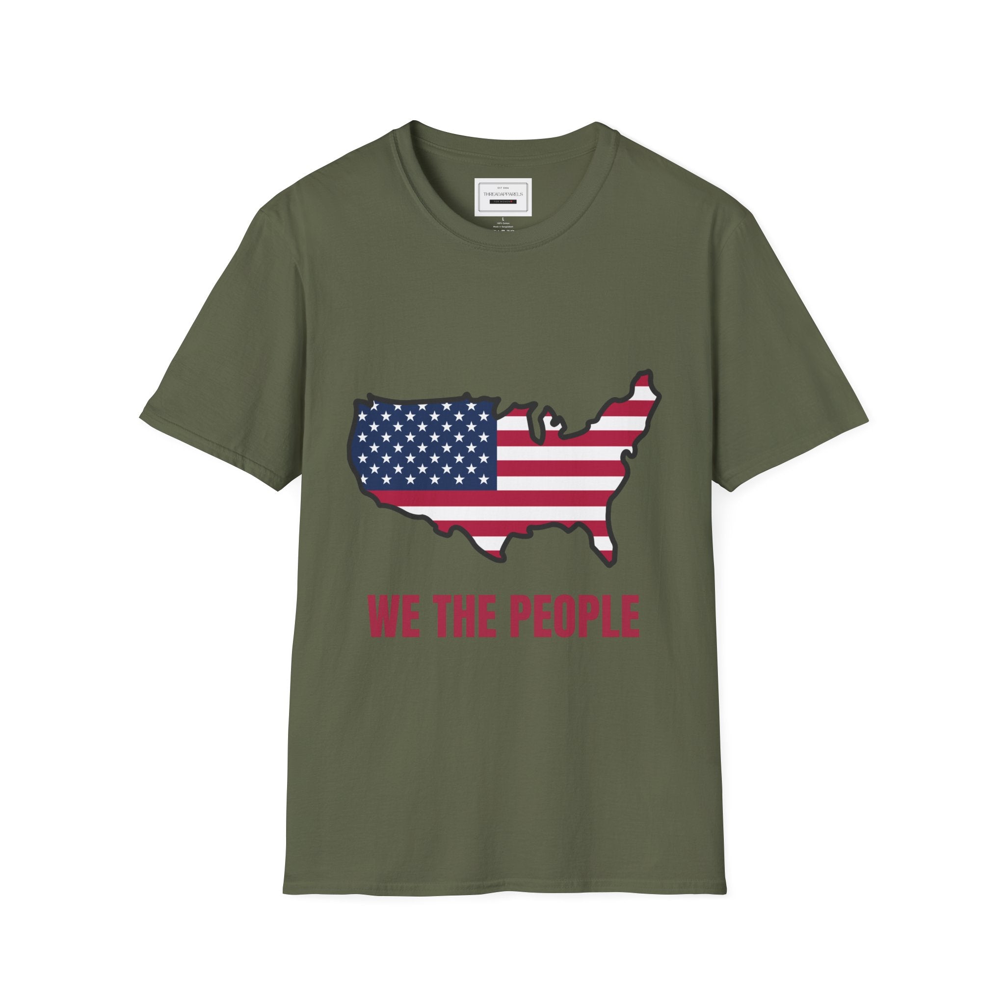 We The People USA Flag Map T-Shirt