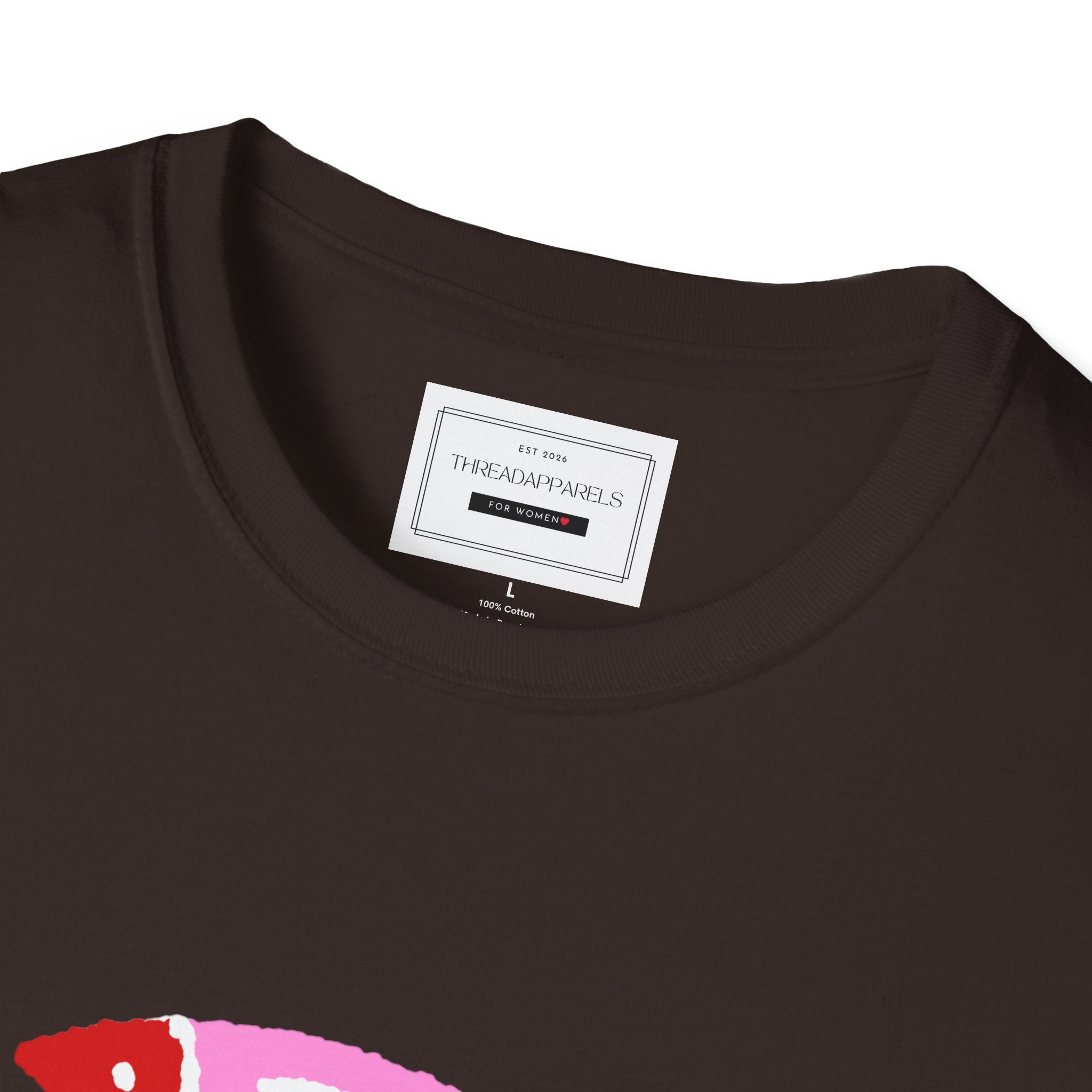Fish Stacked Tee — Cute Pink & Red Graphic T-Shirt for Beach Lovers