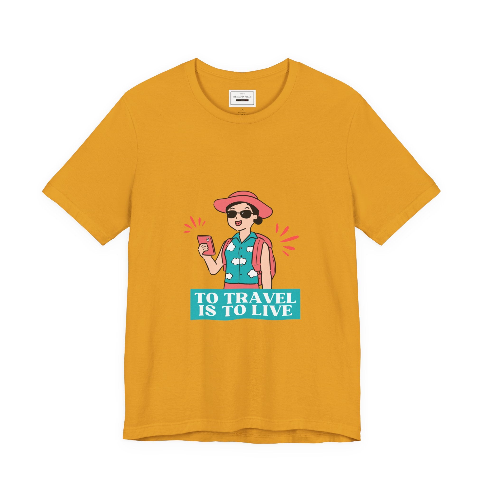 Travel Lover T‑Shirt — "To Travel Is To Live" Graphic Tee