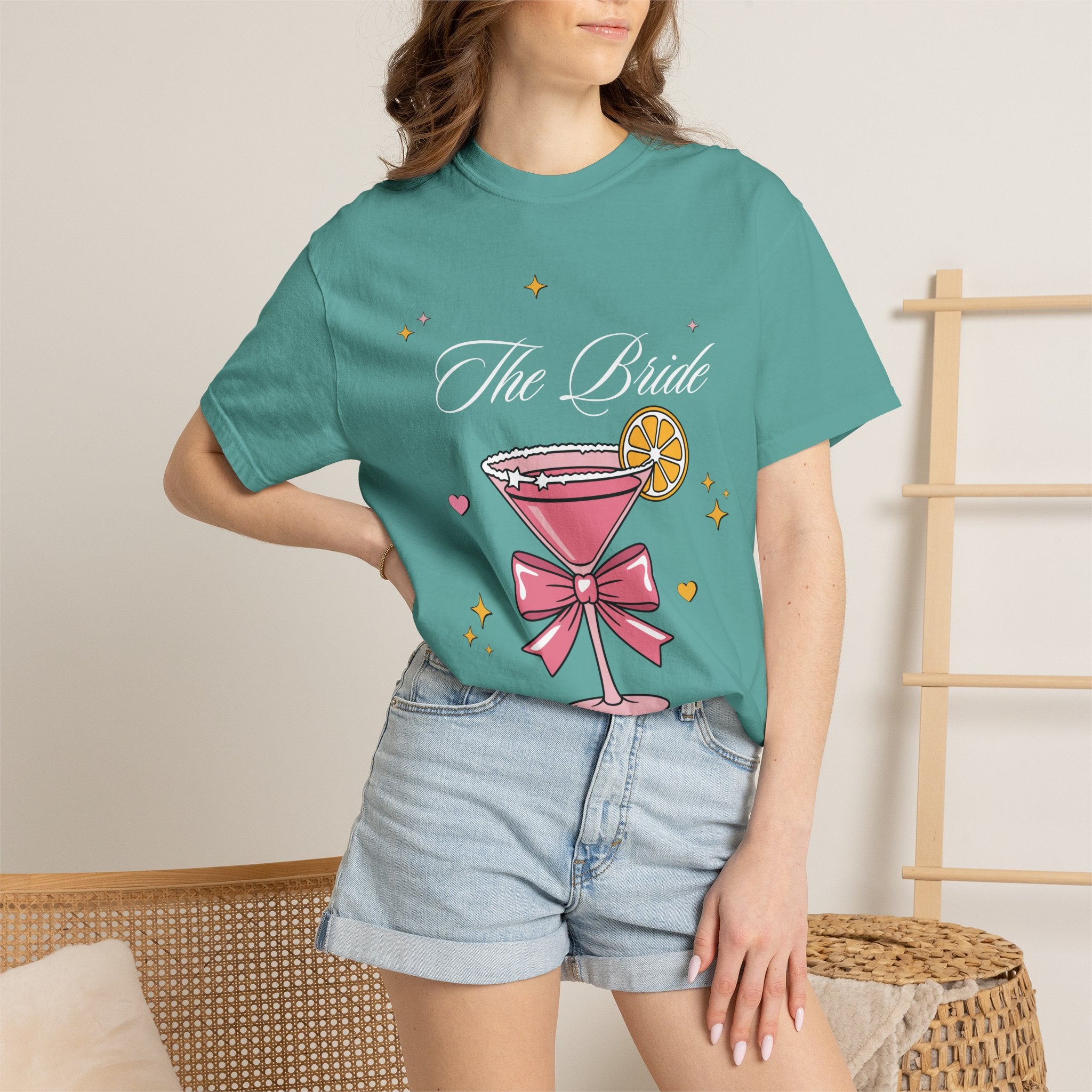 Bride T-Shirt — Pink Cocktail Bachelorette Tee