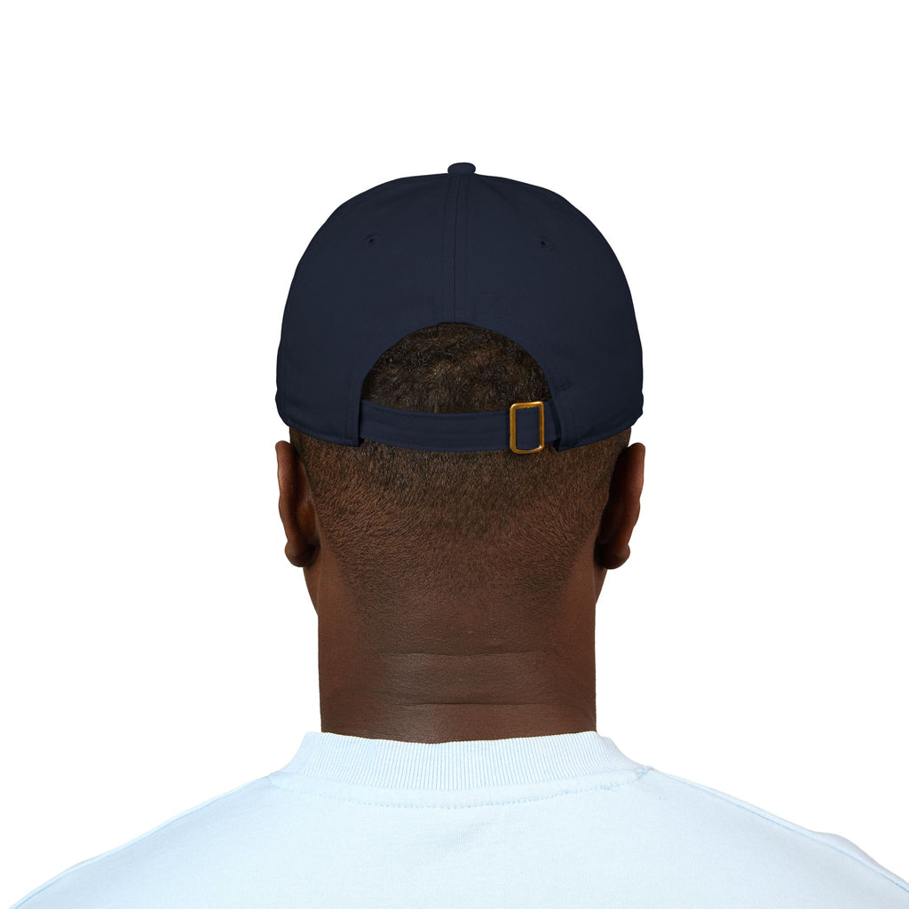 Queen Embroidered Baseball Cap — Floral Script Crown Organic Hat