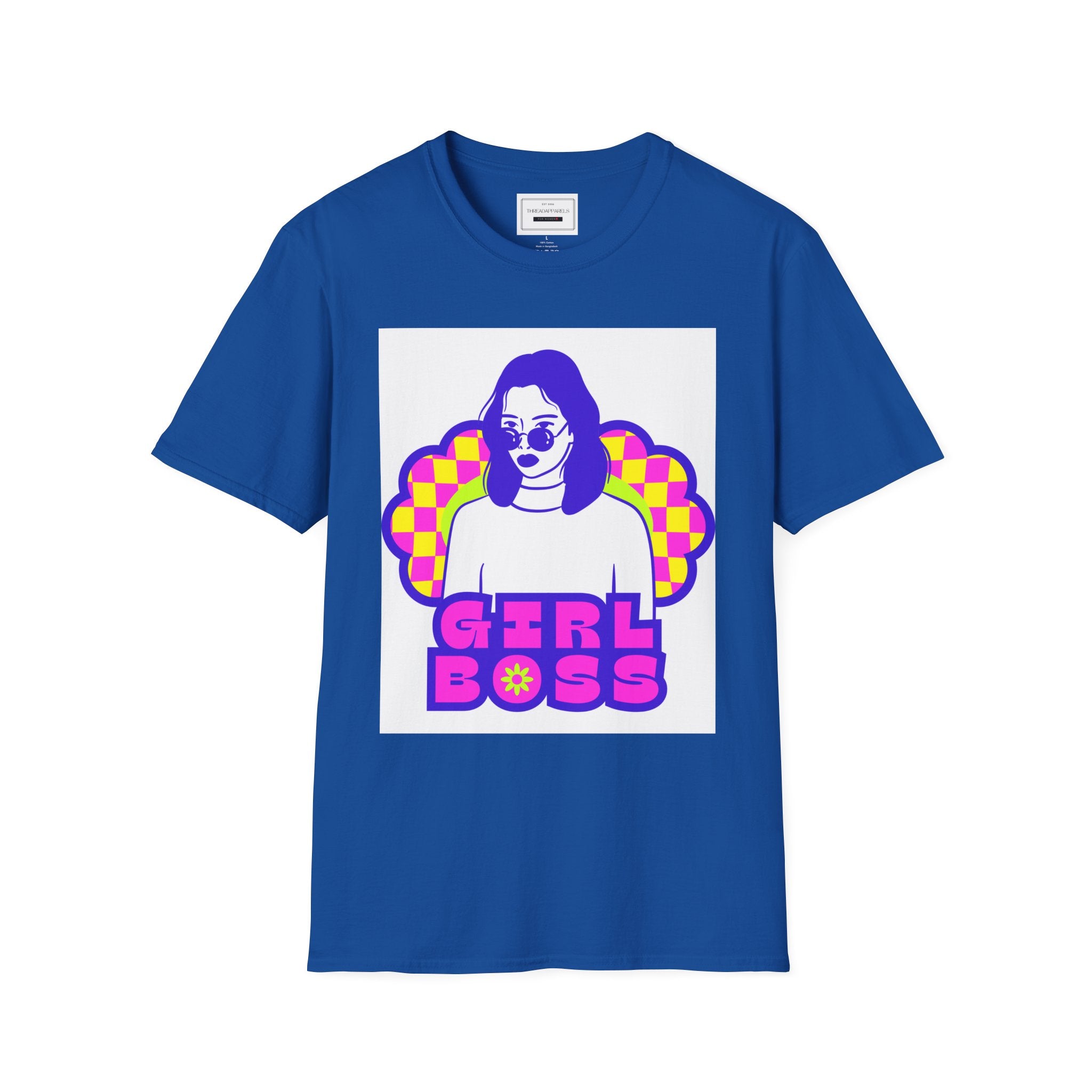 Girl Boss Graphic T-Shirt — Retro Pop Art Feminist Tee