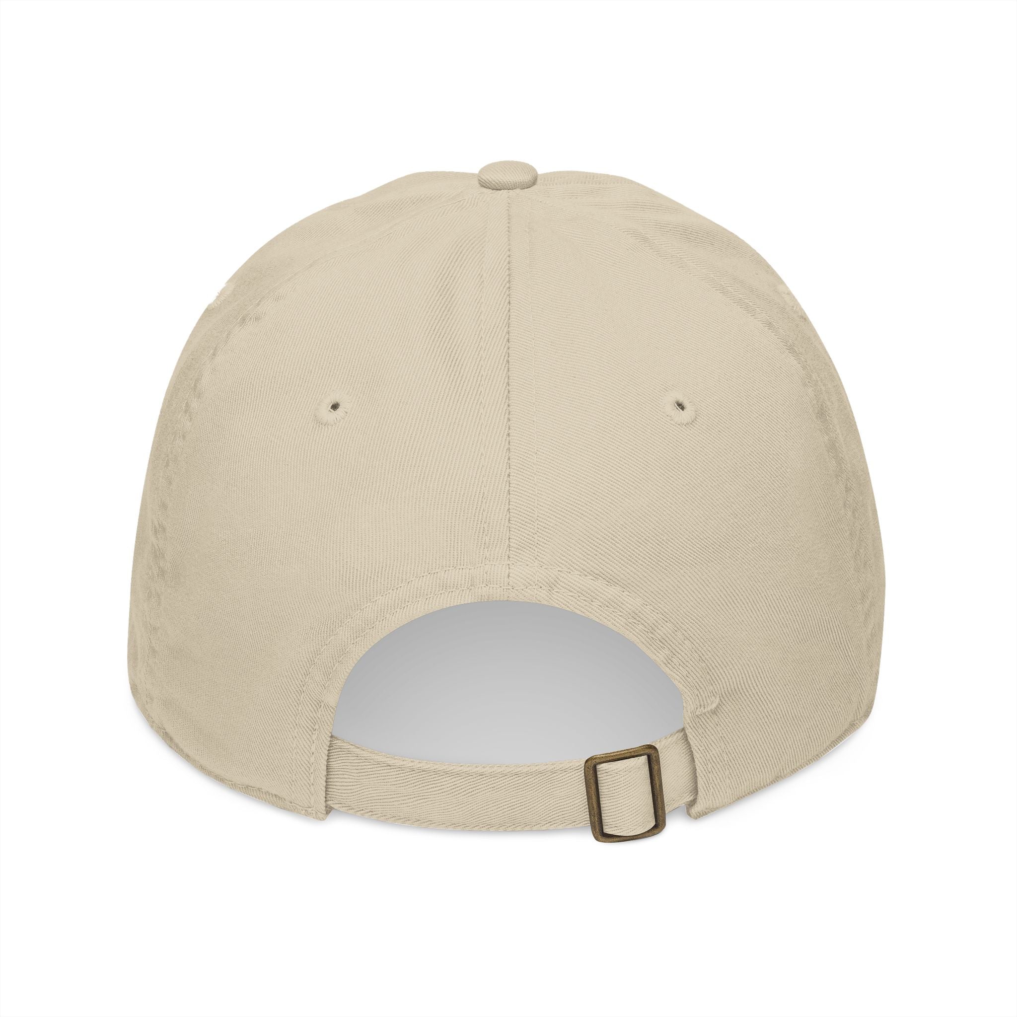 Embroidered Teddy Bear Baseball Cap — Organic Cotton Adjustable Hat