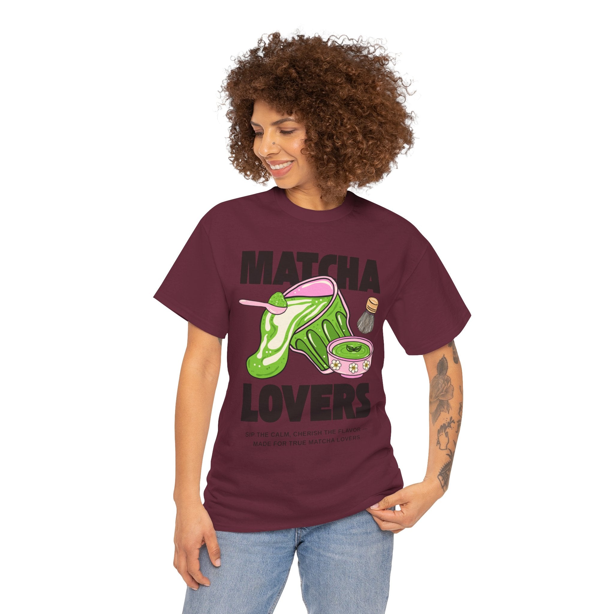 Matcha Lovers T-Shirt — Cute Matcha Tea Graphic Tee for Tea Enthusiasts