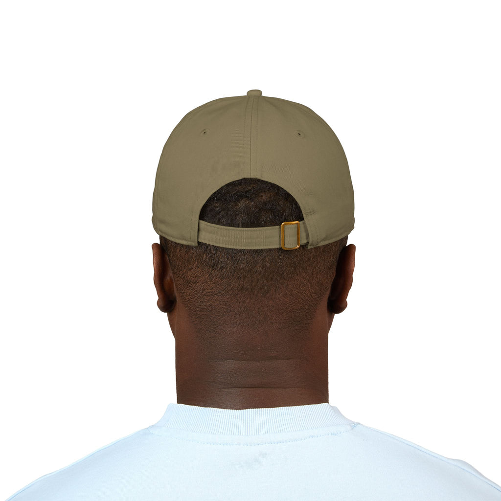 Embroidered Teddy Bear Baseball Cap — Organic Cotton Adjustable Hat