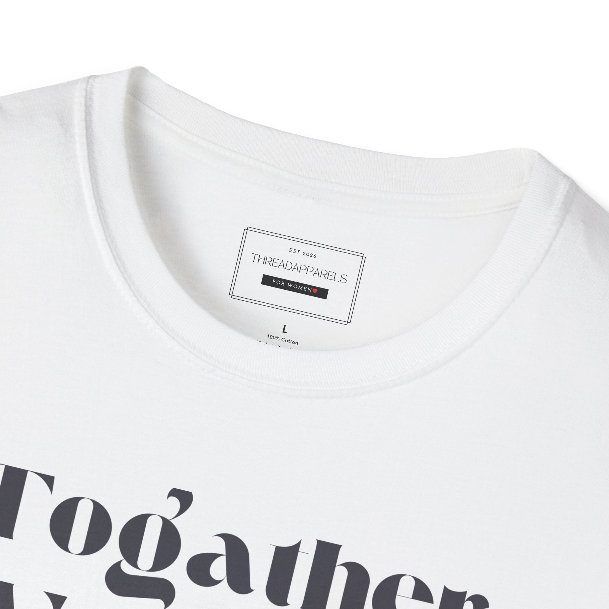 Together We Rise T-Shirt — Empowerment Graphic Tee for Women