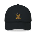 Embroidered Teddy Bear Baseball Cap — Organic Cotton Adjustable Hat