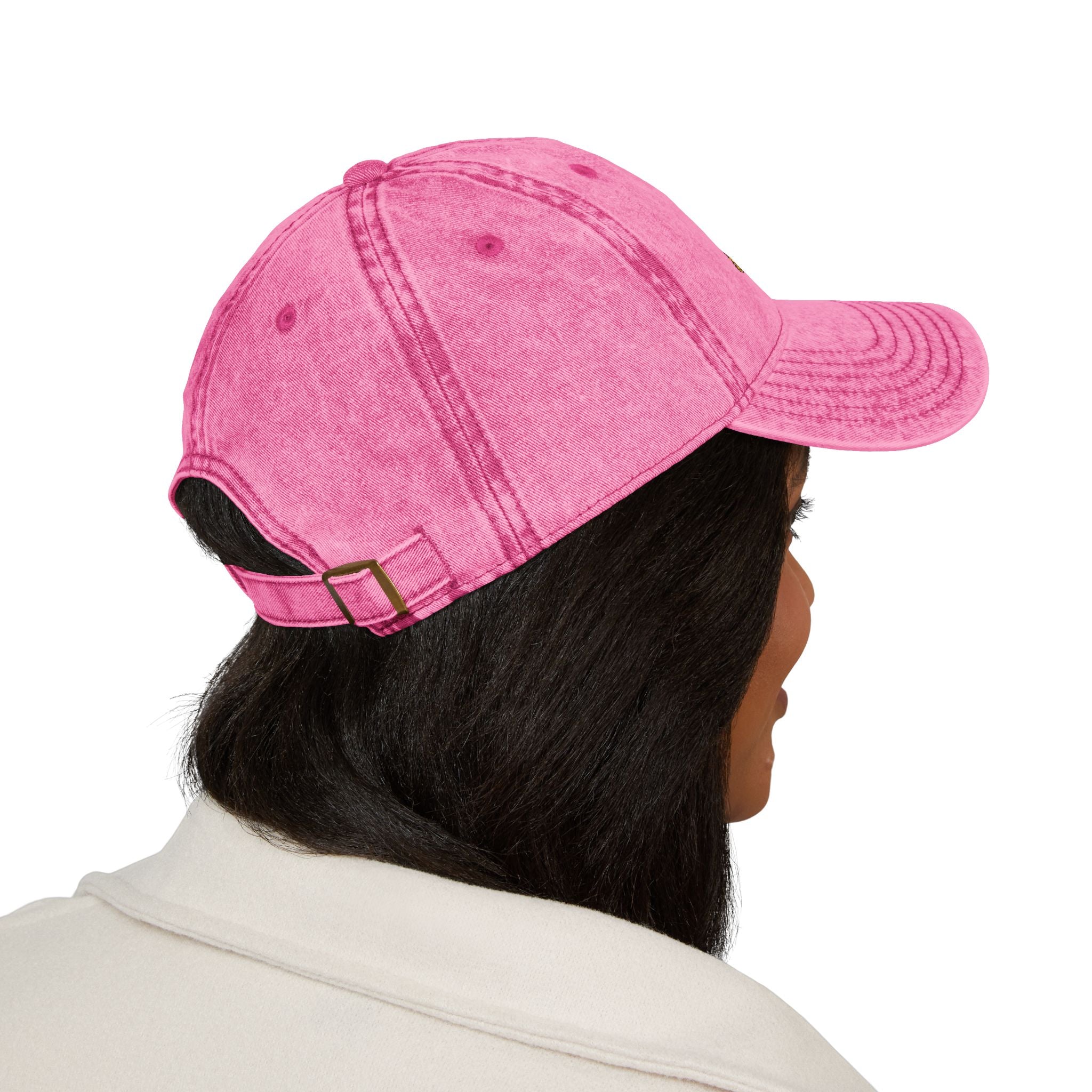 Vintage Embroidered Cap — Patriotic Cartoon Cats