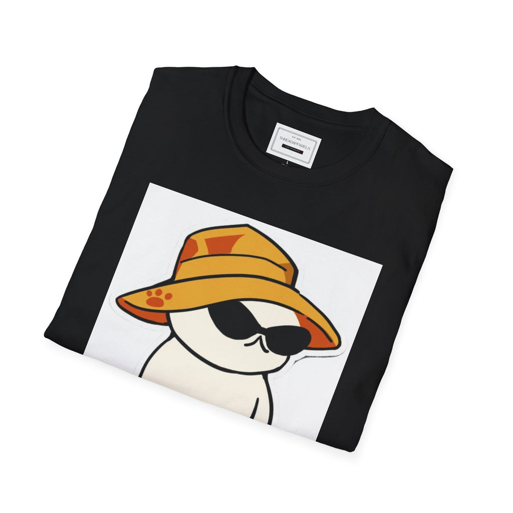 So Cool Cat T-Shirt — Cute Cat in Sun Hat & Sunglasses Graphic Tee