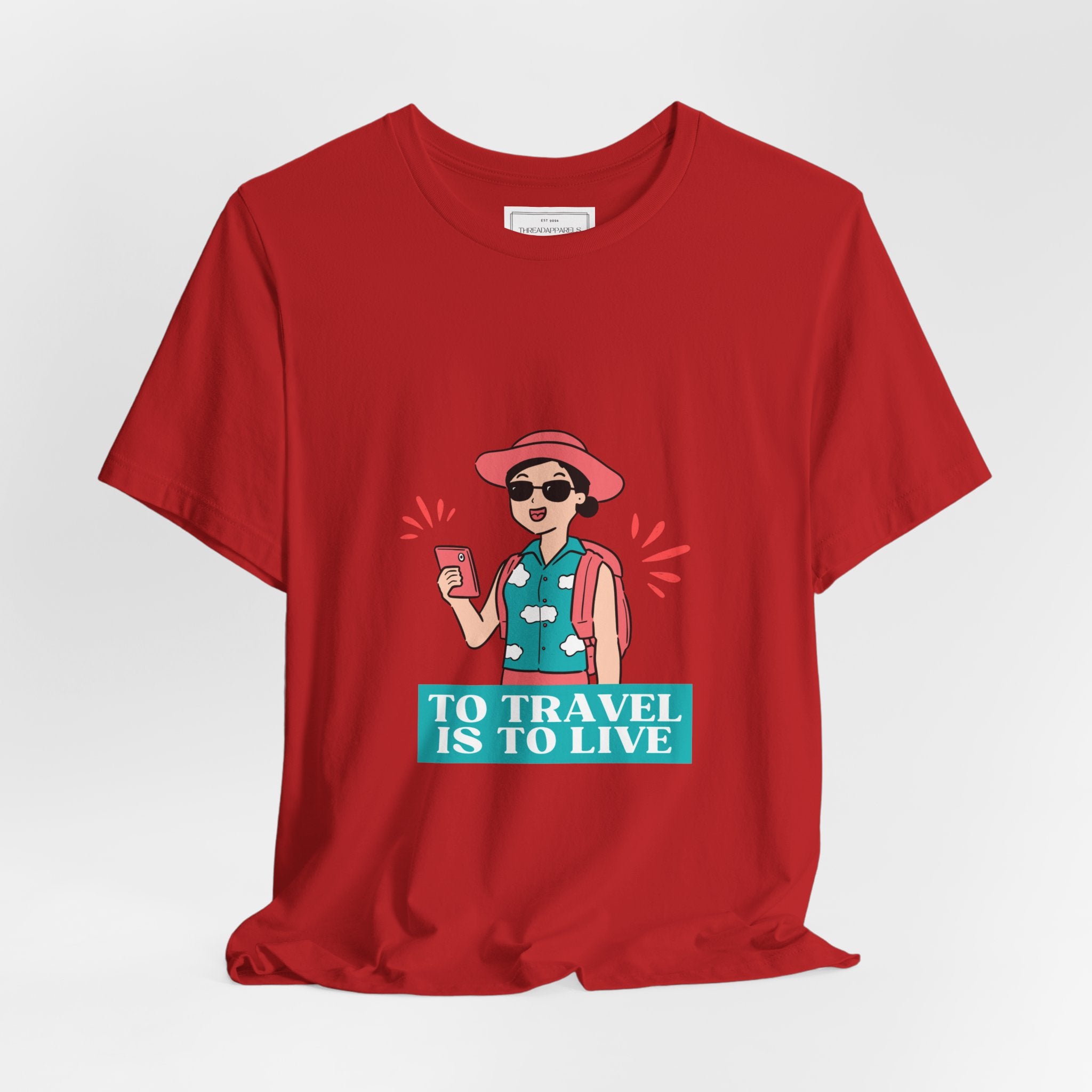 Travel Lover T‑Shirt — "To Travel Is To Live" Graphic Tee