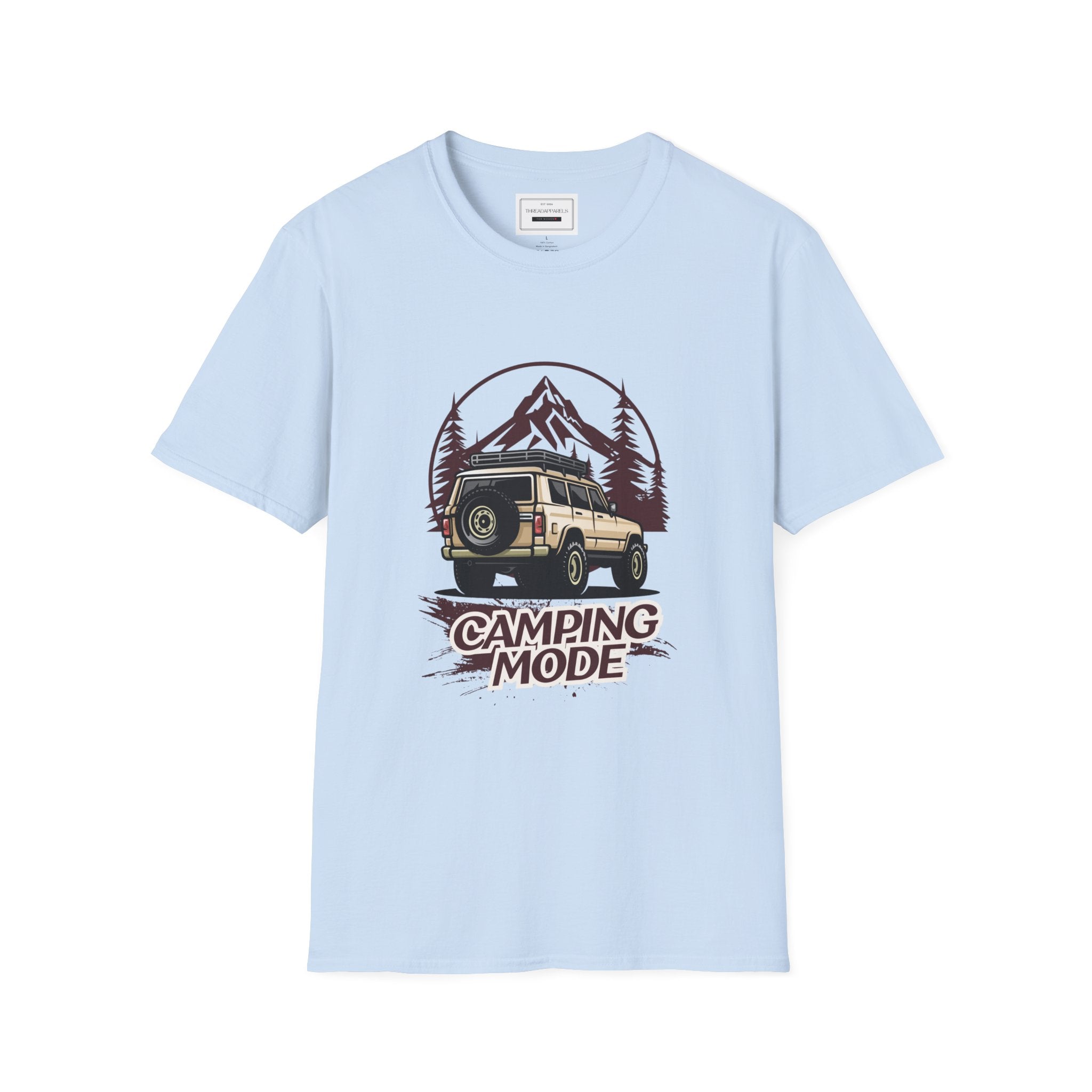 Camping Mode T-Shirt — Vintage Off-Road Camper Tee