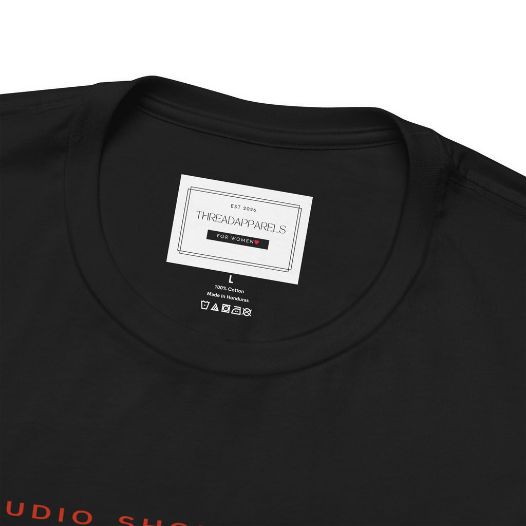 Retro Icons T-Shirt — Vintage Radio, Cassette & Alarm Clock Graphic Tee