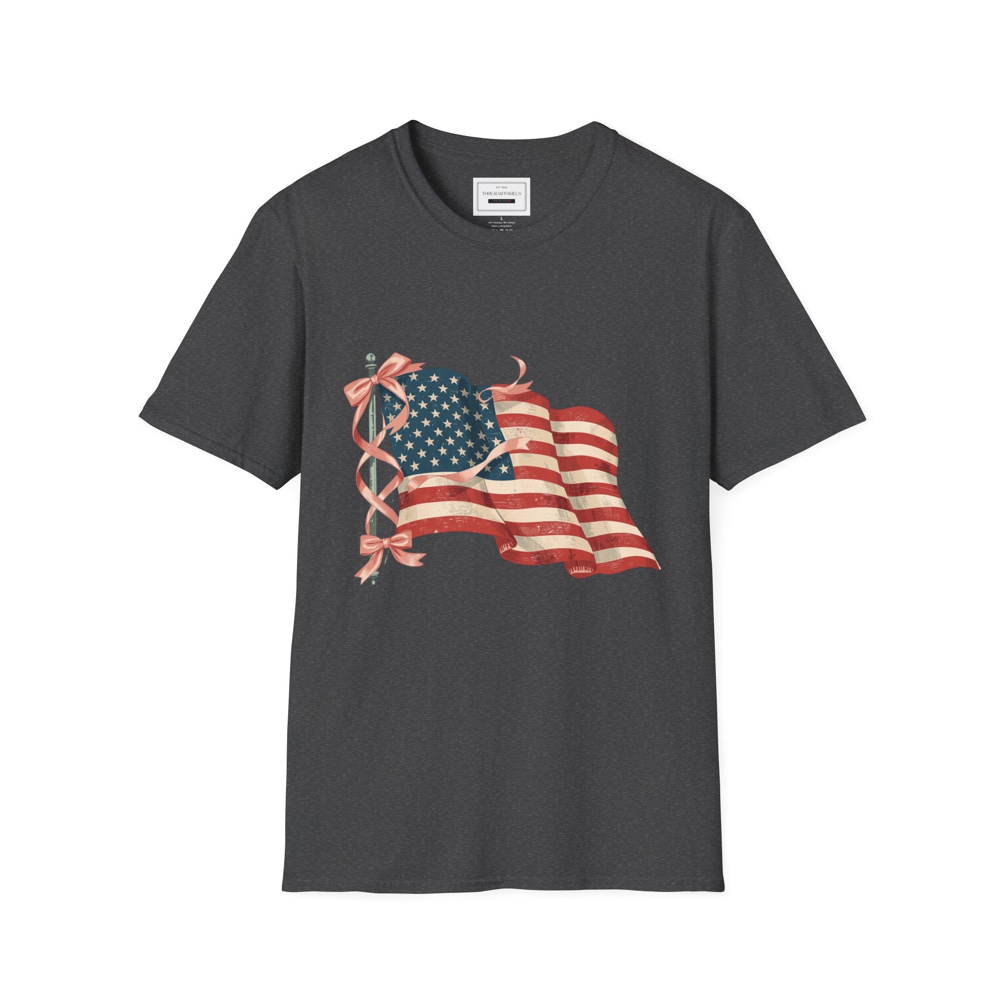 Vintage American Flag T-Shirt — Distressed Patriotic Tee for 4th of July