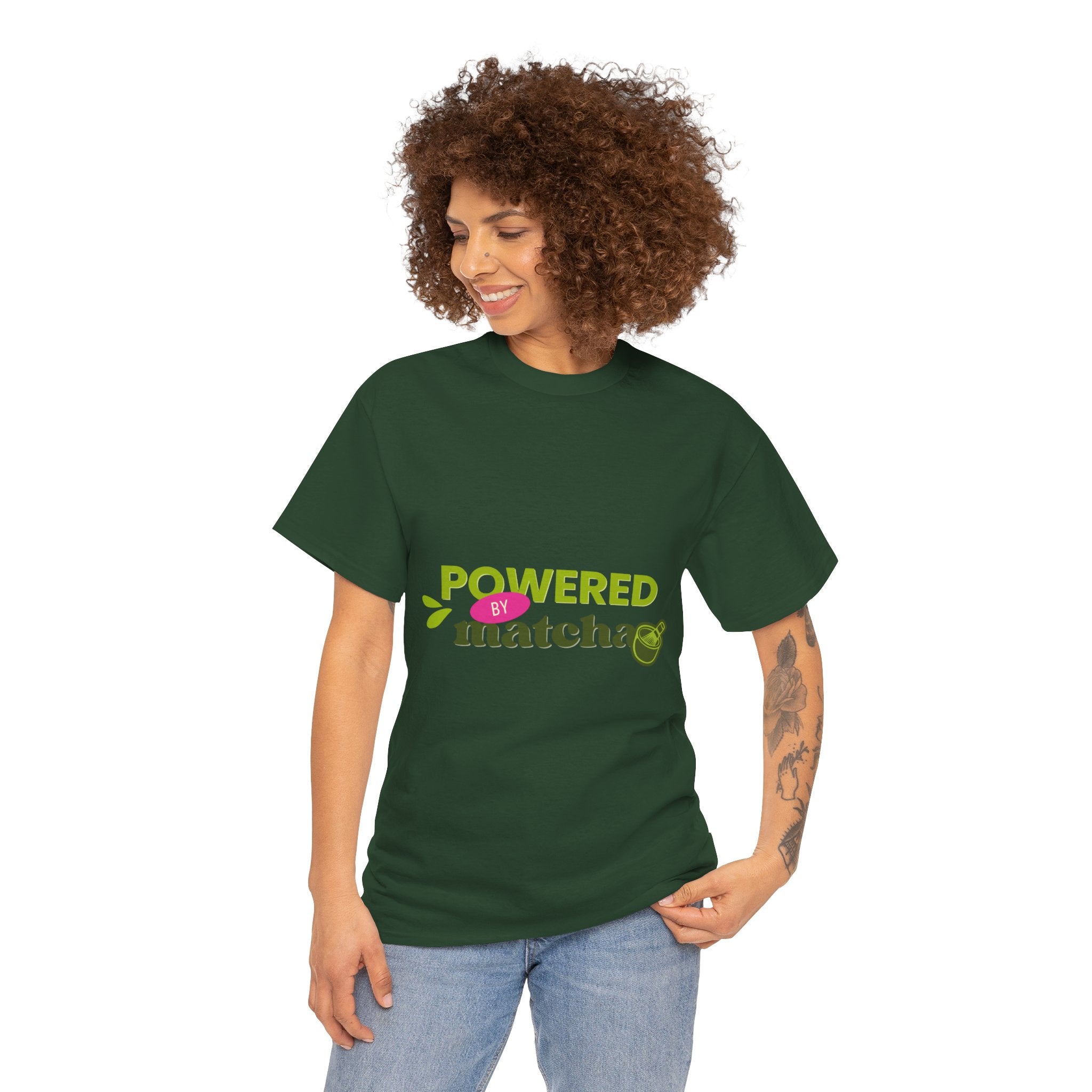 Powered by Matcha T-Shirt — Matcha Lover Tee