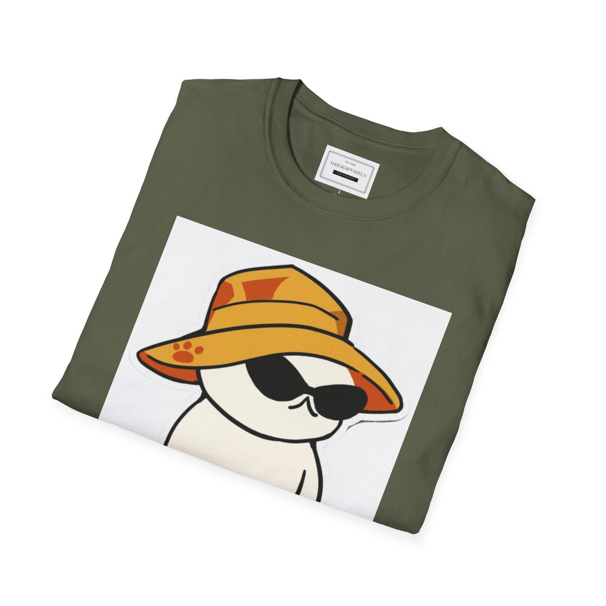 So Cool Cat T-Shirt — Cute Cat in Sun Hat & Sunglasses Graphic Tee