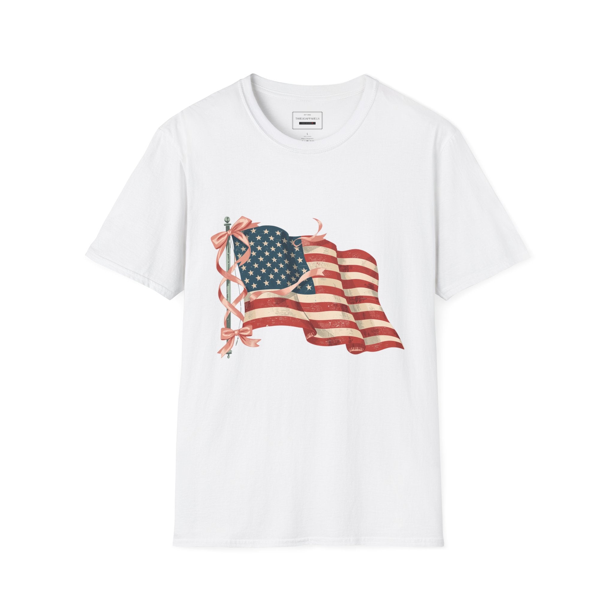 Vintage American Flag T-Shirt — Distressed Patriotic Tee for 4th of July