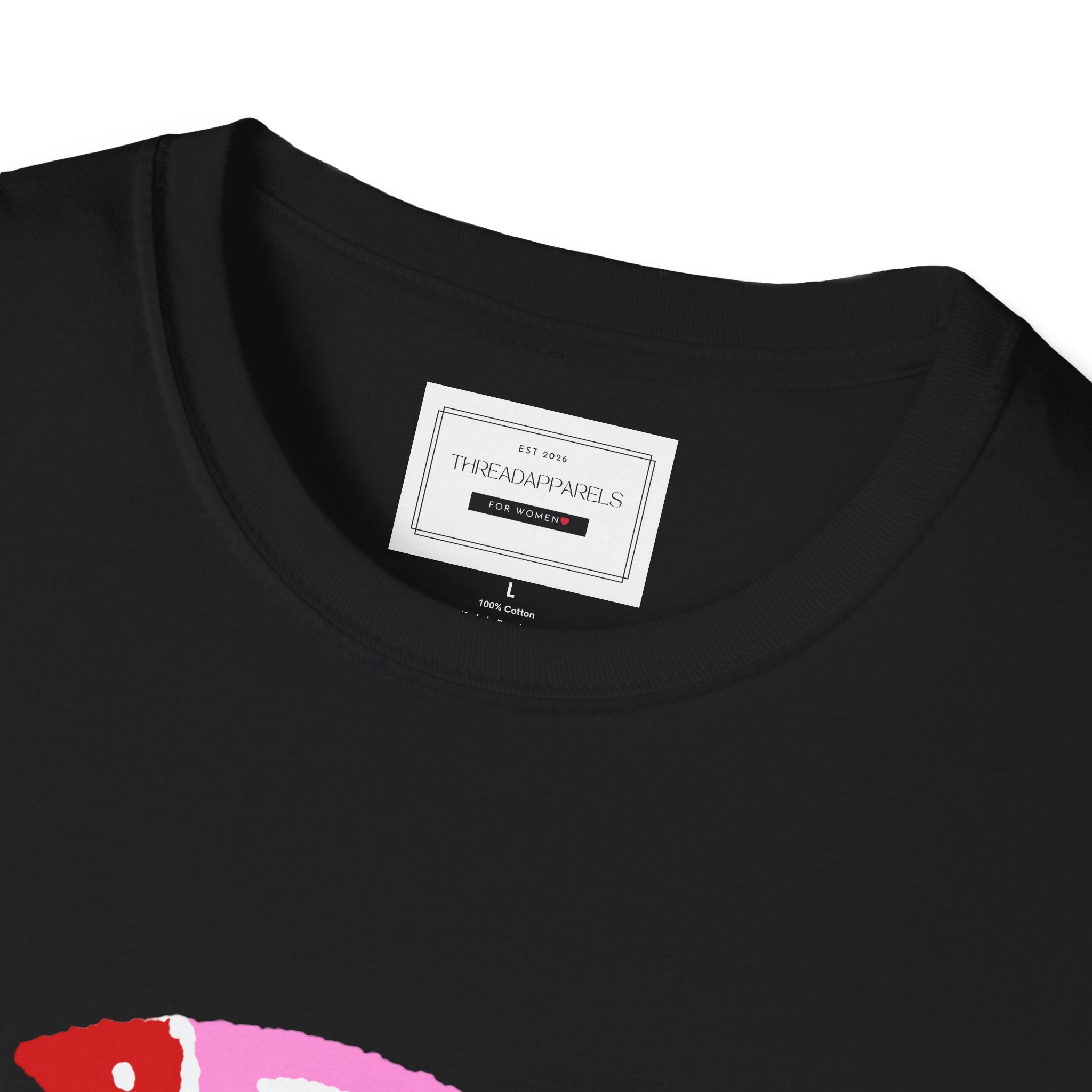 Fish Stacked Tee — Cute Pink & Red Graphic T-Shirt for Beach Lovers