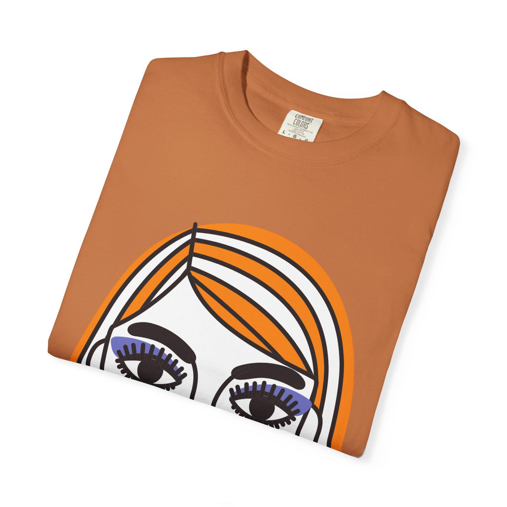Pop Art Portrait T‑Shirt — Graphic Women's Face Tee