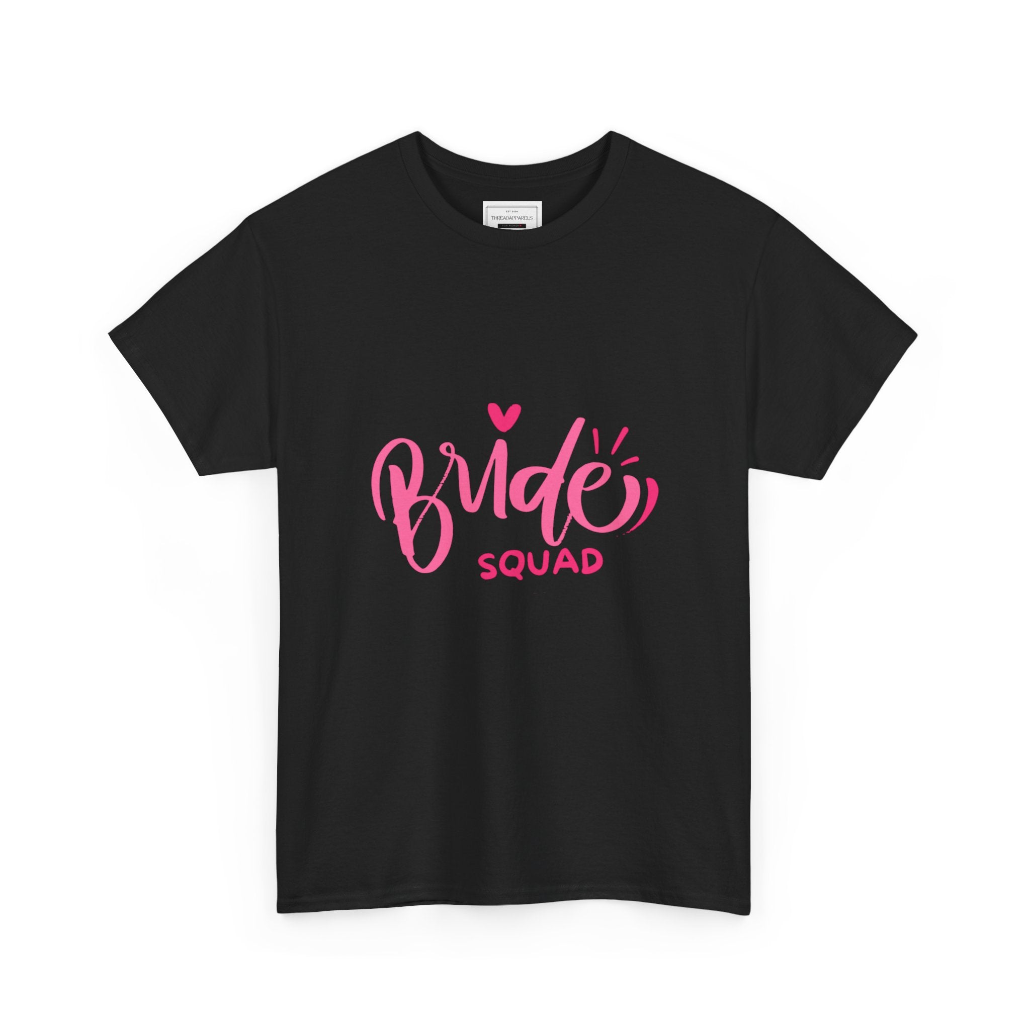 Bride Squad T‑Shirt — Pink Script Bachelorette Party Tee