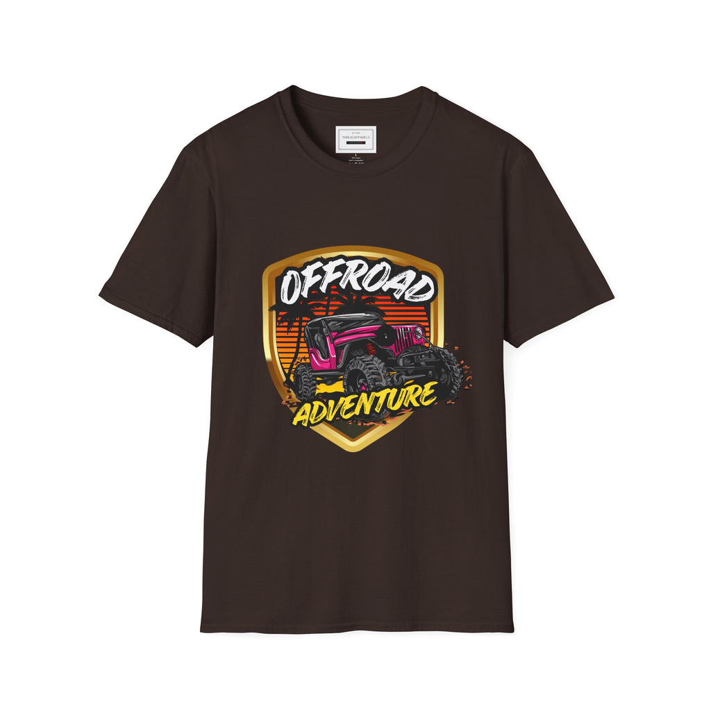 Offroad Adventure T-Shirt - Vintage Jeep Badge Graphic Tee