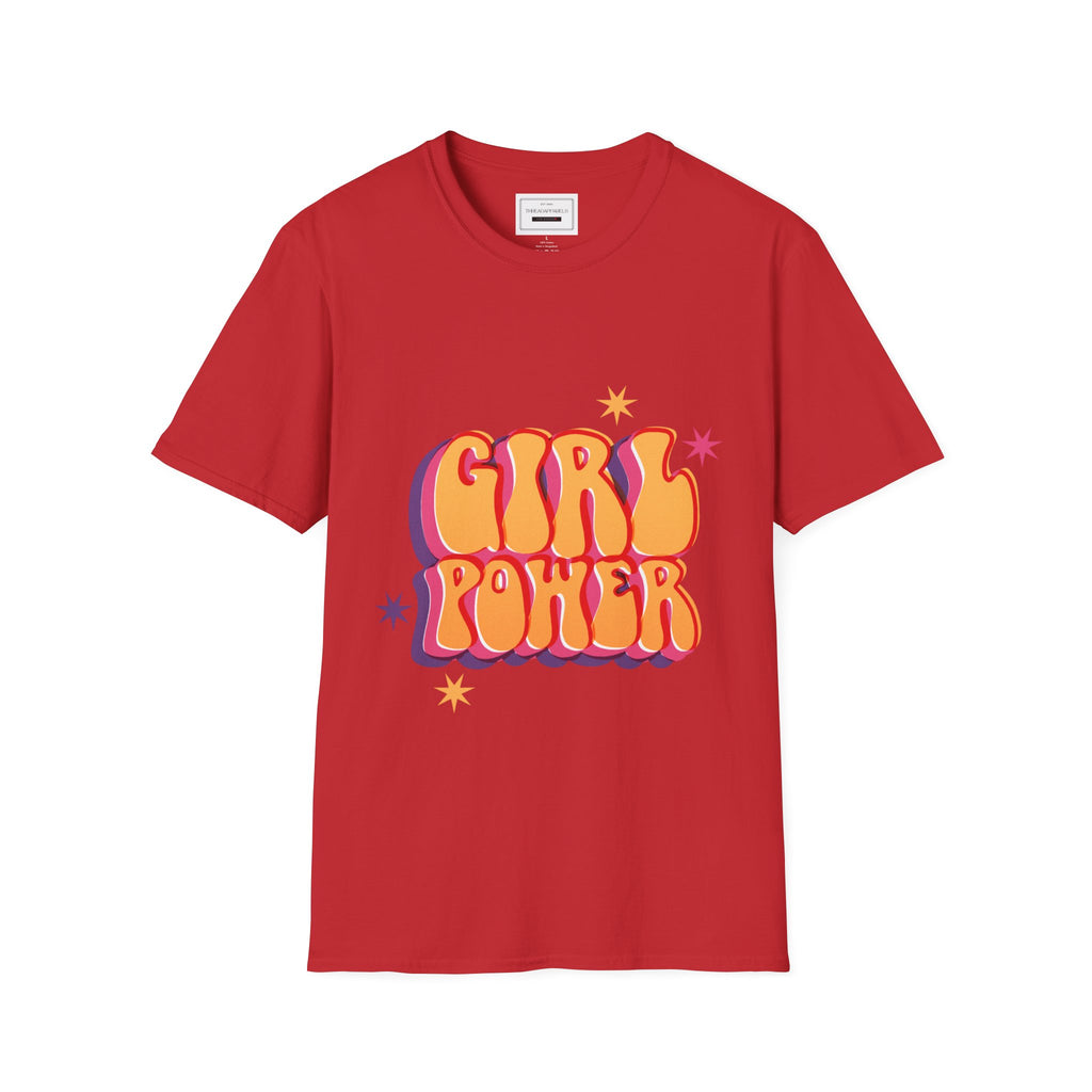 Girl Power Retro T-Shirt — 70s Style Feminist Graphic Tee