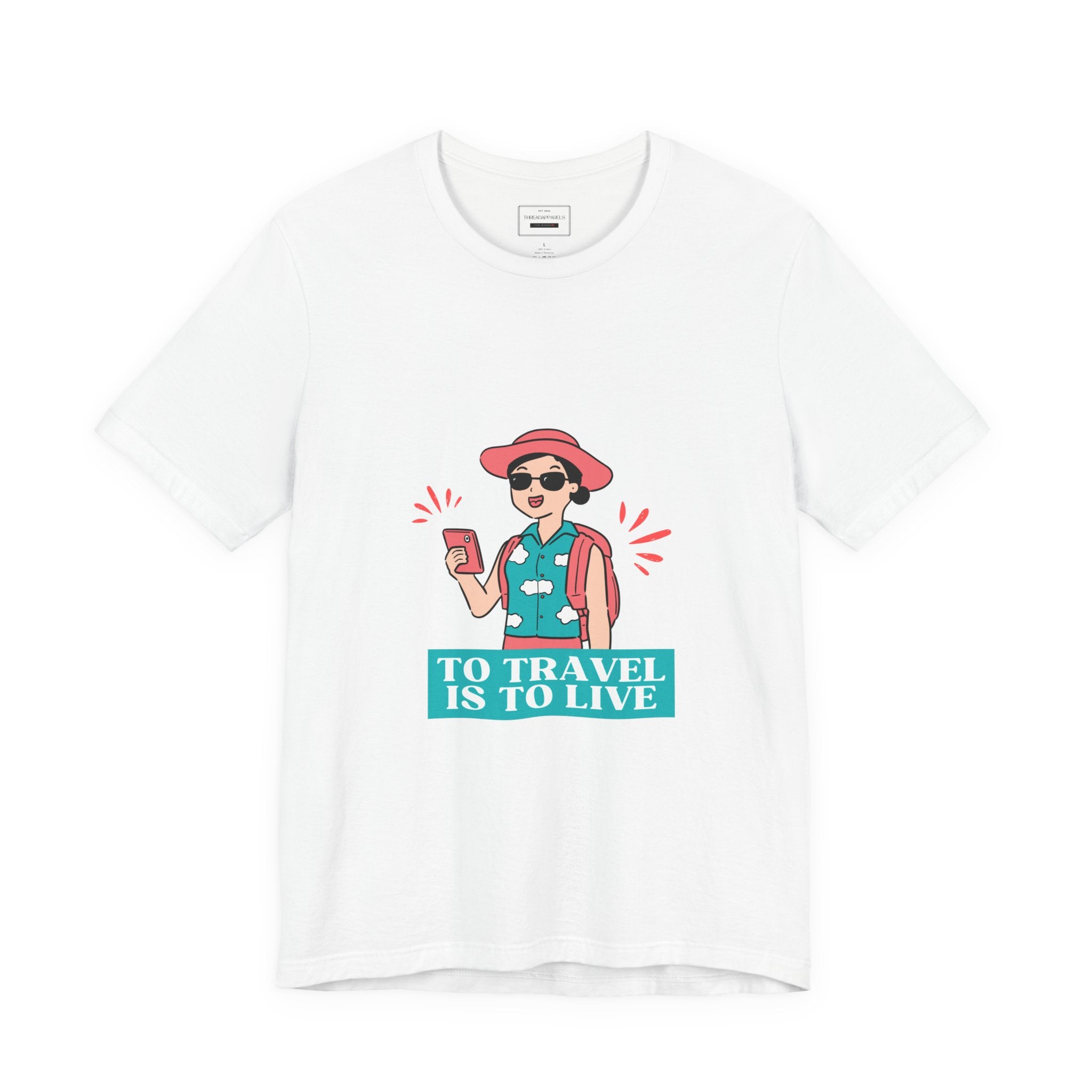 Travel Lover T‑Shirt — "To Travel Is To Live" Graphic Tee