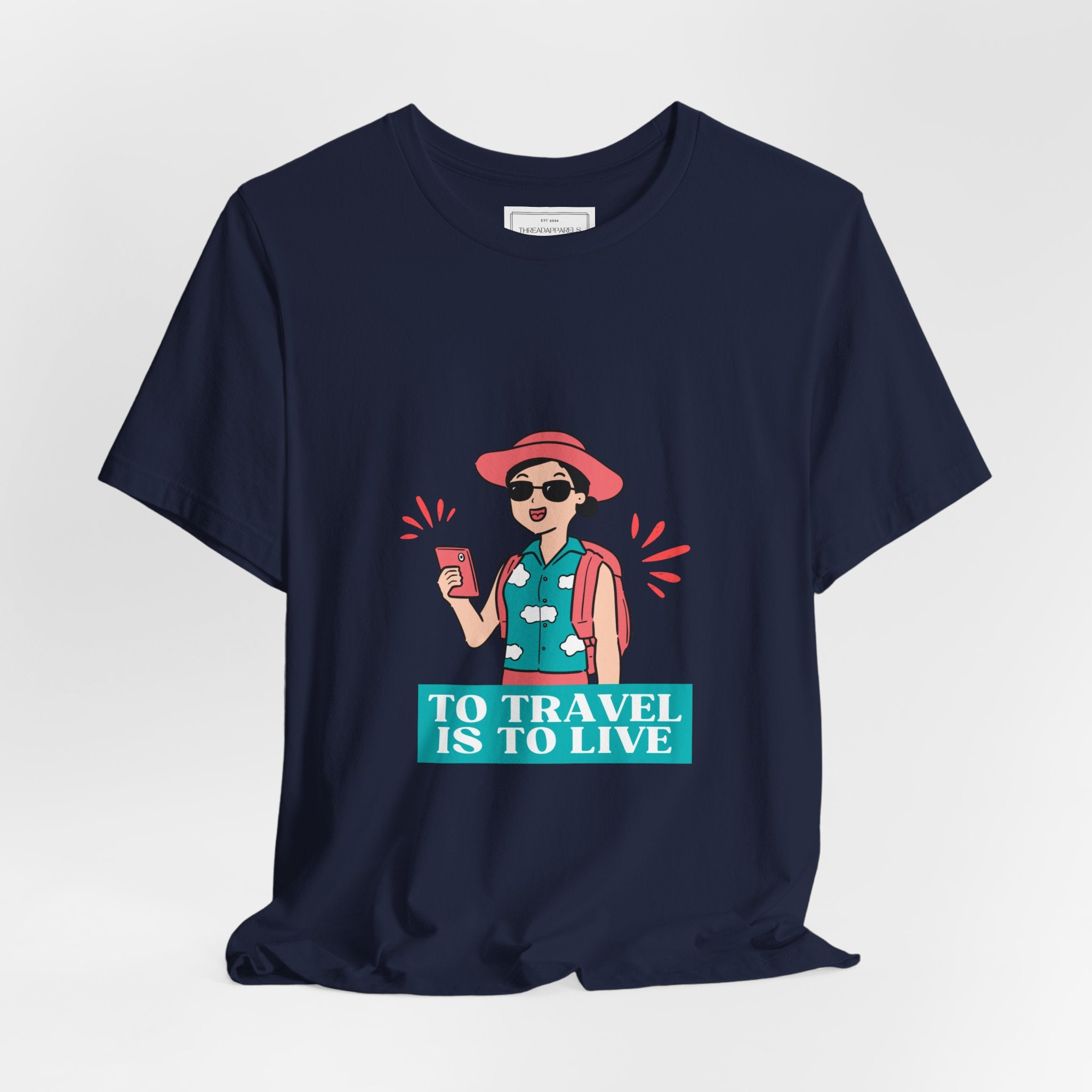 Travel Lover T‑Shirt — "To Travel Is To Live" Graphic Tee