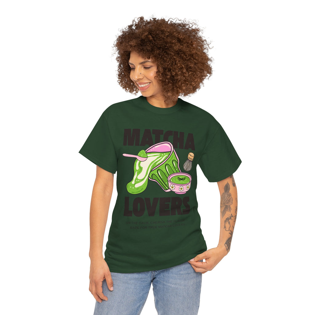 Matcha Lovers T-Shirt — Cute Matcha Tea Graphic Tee for Tea Enthusiasts
