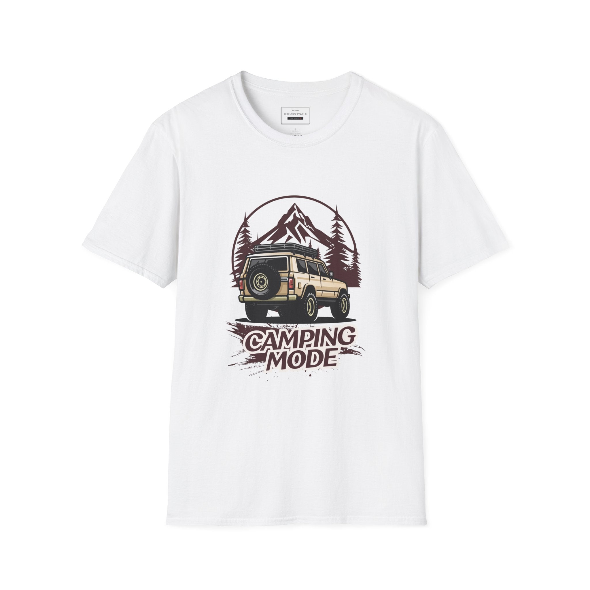 Camping Mode T-Shirt — Vintage Off-Road Camper Tee