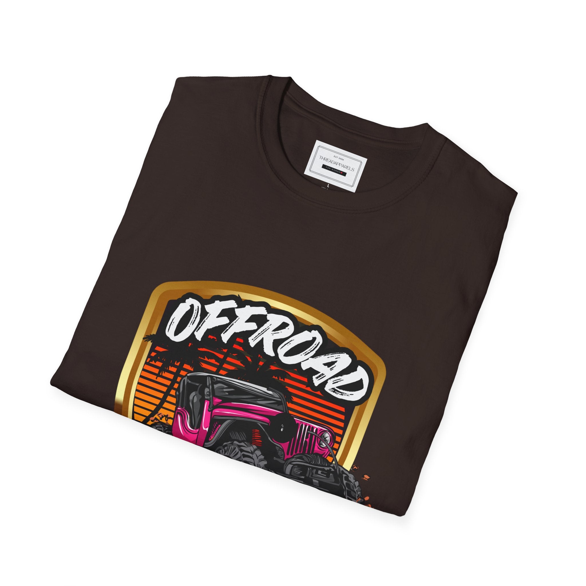 Offroad Adventure T-Shirt - Vintage Jeep Badge Graphic Tee