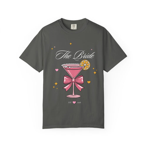 Bride T-Shirt — Pink Cocktail Bachelorette Tee