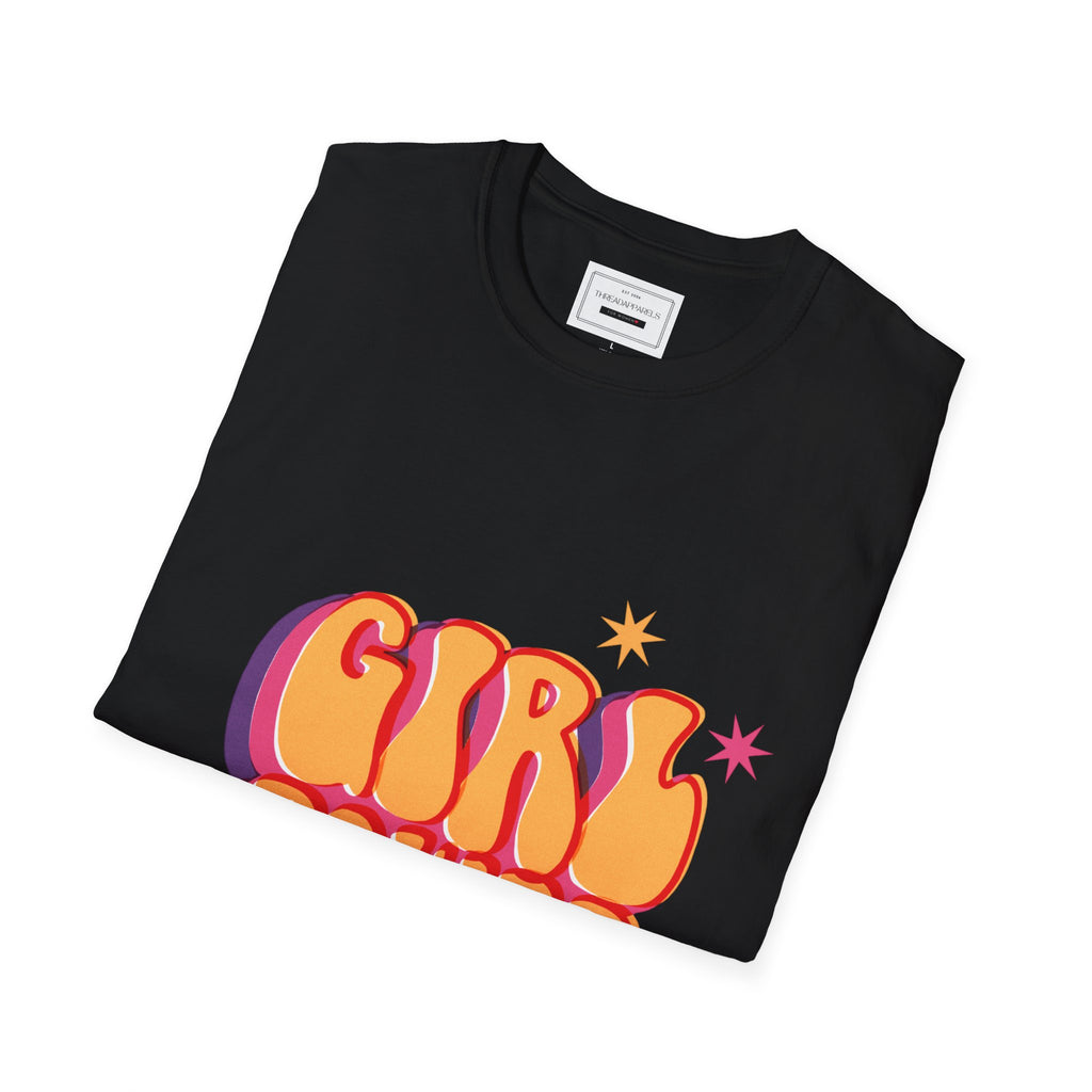 Girl Power Retro T-Shirt — 70s Style Feminist Graphic Tee