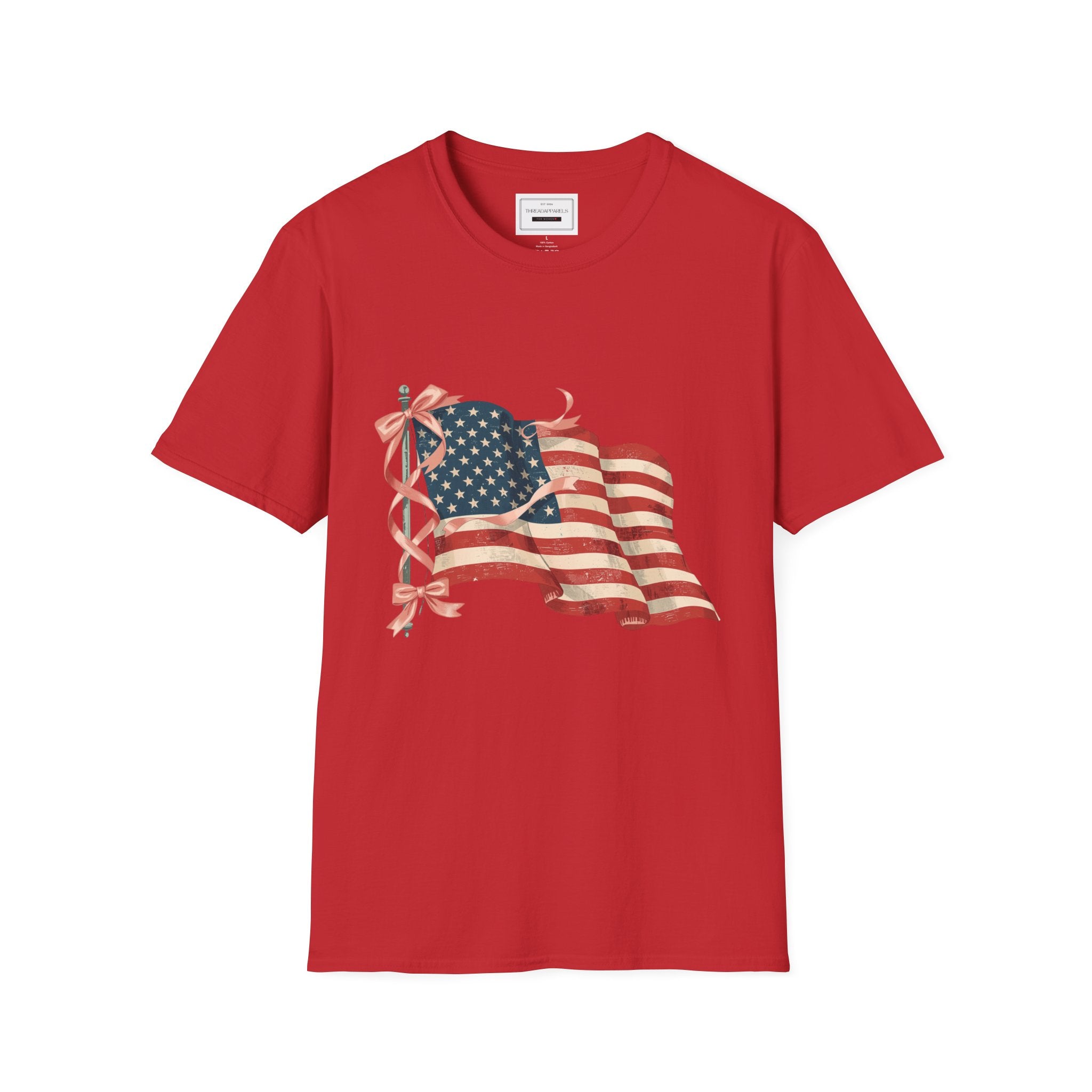 Vintage American Flag T-Shirt — Distressed Patriotic Tee for 4th of July