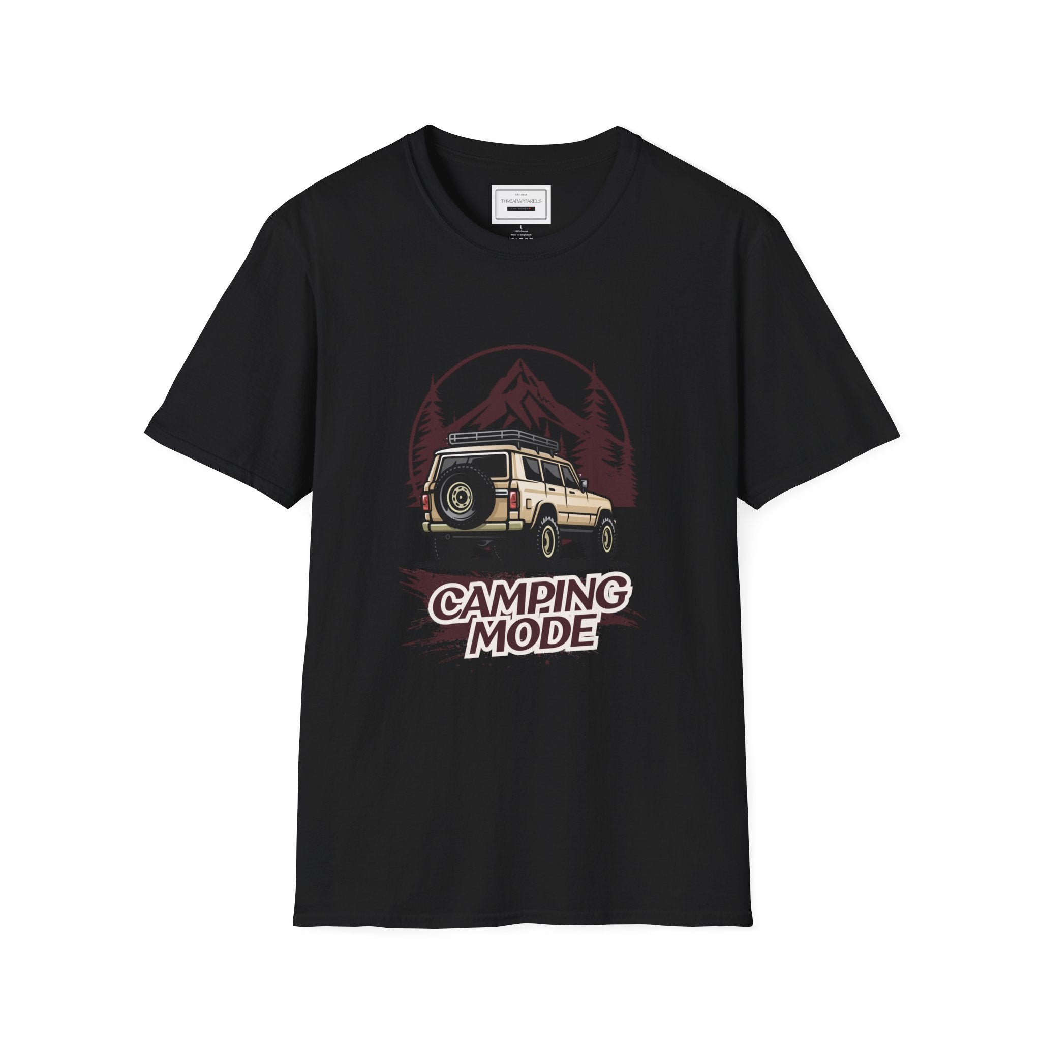 Camping Mode T-Shirt — Vintage Off-Road Camper Tee