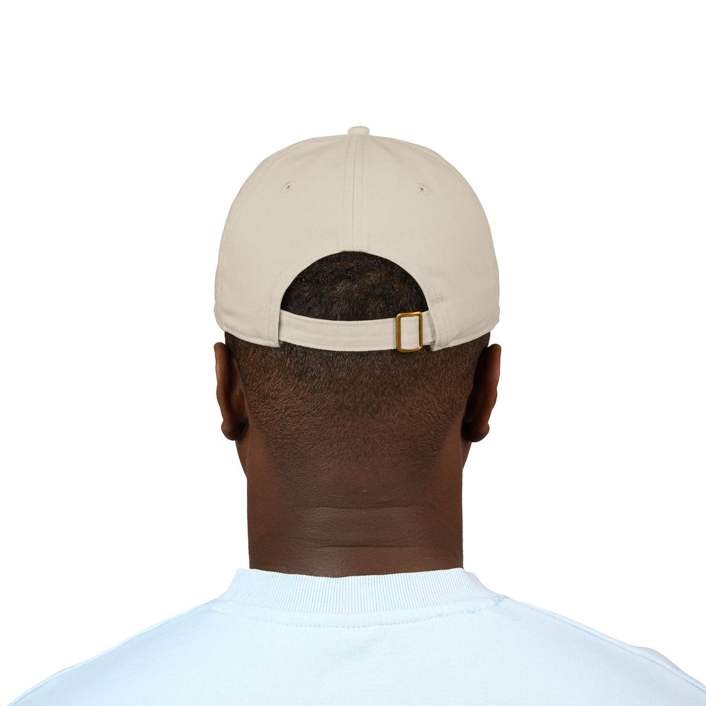 Embroidered Teddy Bear Baseball Cap — Organic Cotton Adjustable Hat