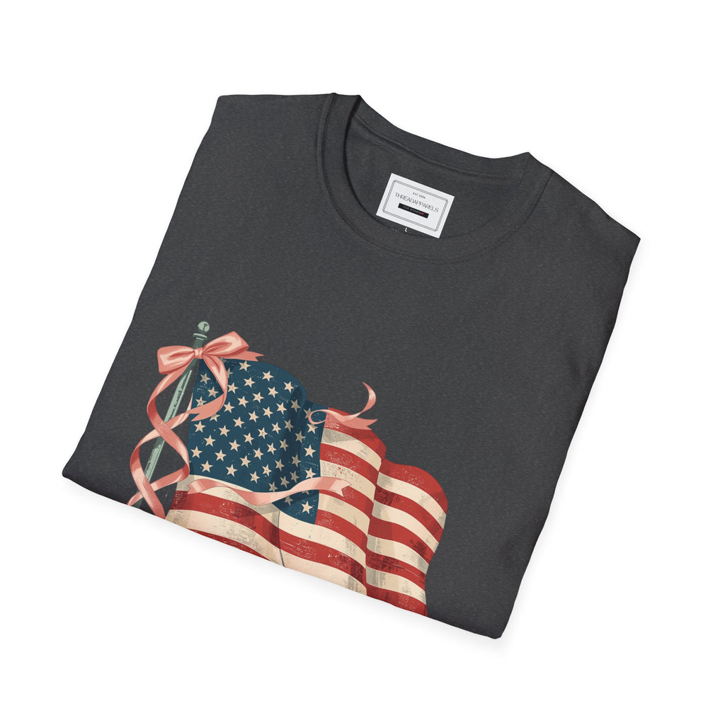 Vintage American Flag T-Shirt — Distressed Patriotic Tee for 4th of July