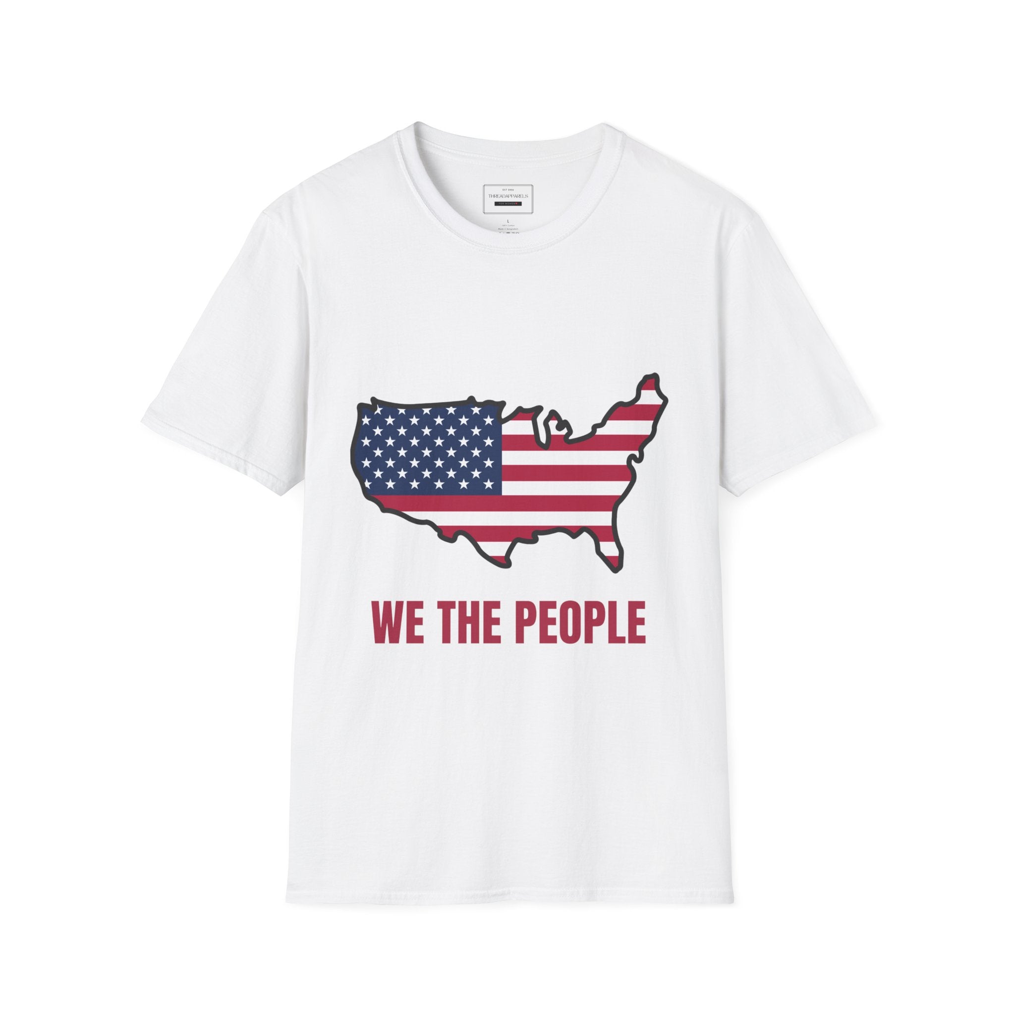 We The People USA Flag Map T-Shirt