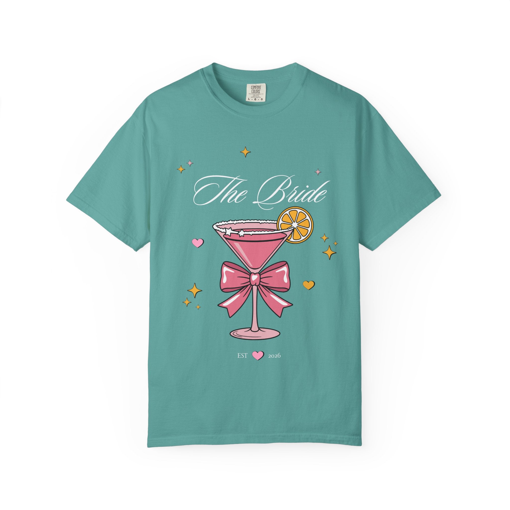 Bride T-Shirt — Pink Cocktail Bachelorette Tee