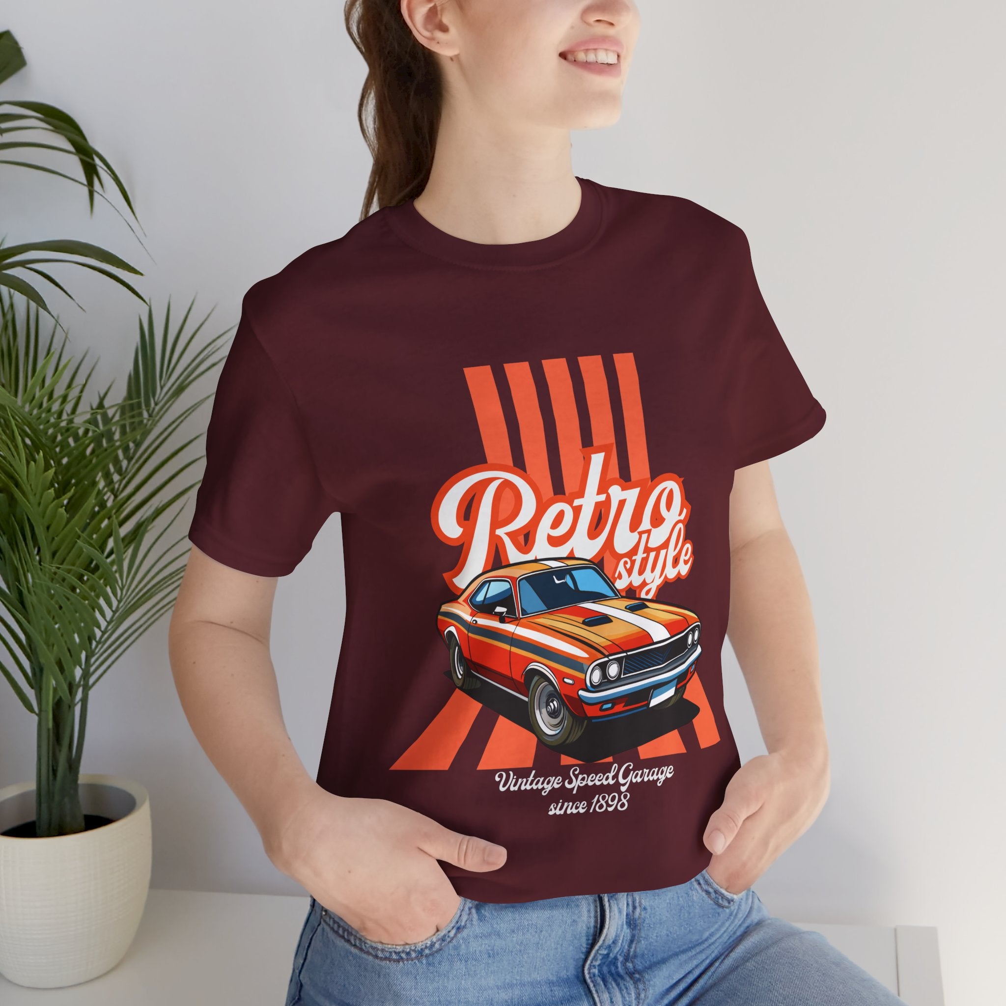 Retro Style Muscle Car Tee — Vintage Classic Car Graphic T-Shirt