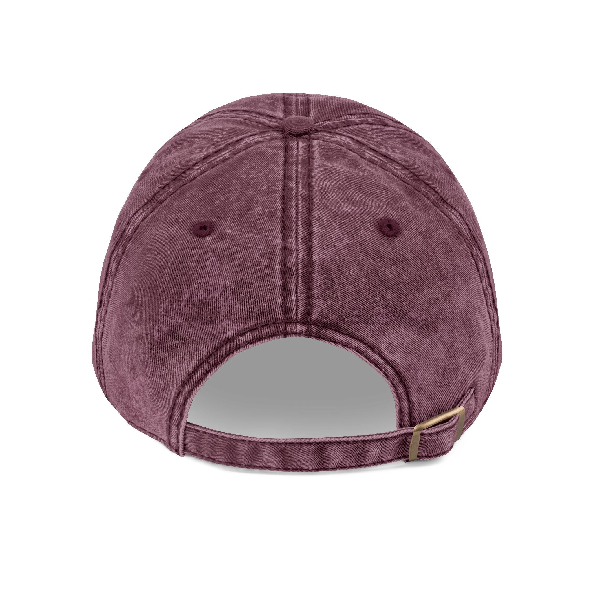 Vintage Embroidered Rose Cap — Washed Grey Floral Baseball Hat