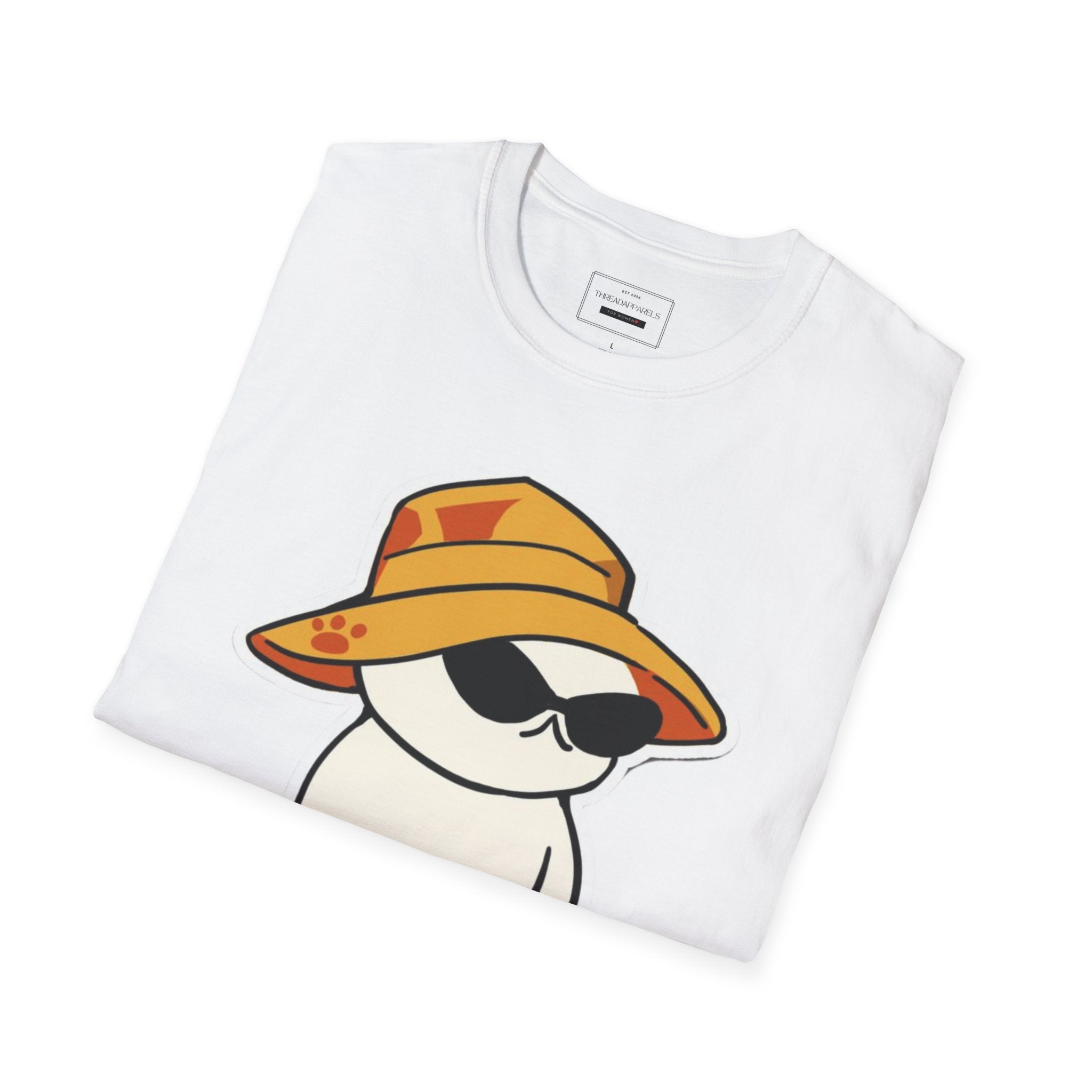 So Cool Cat T-Shirt — Cute Cat in Sun Hat & Sunglasses Graphic Tee