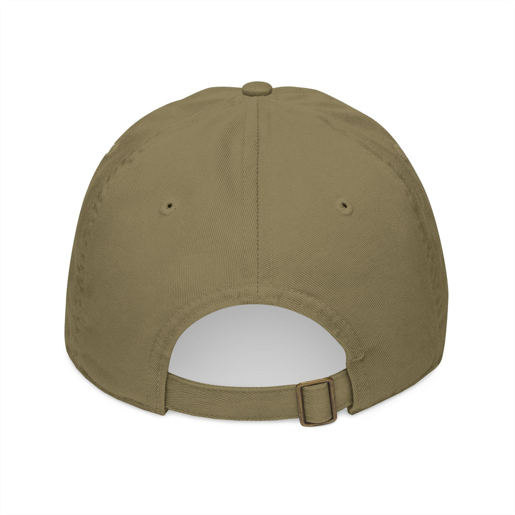 Embroidered Teddy Bear Baseball Cap — Organic Cotton Adjustable Hat