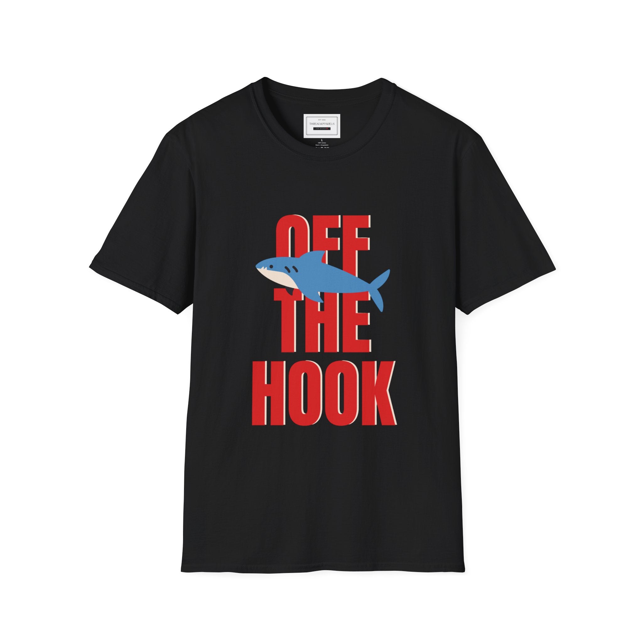 Off The Hook Shark T-Shirt — Funny Fishing Graphic Tee