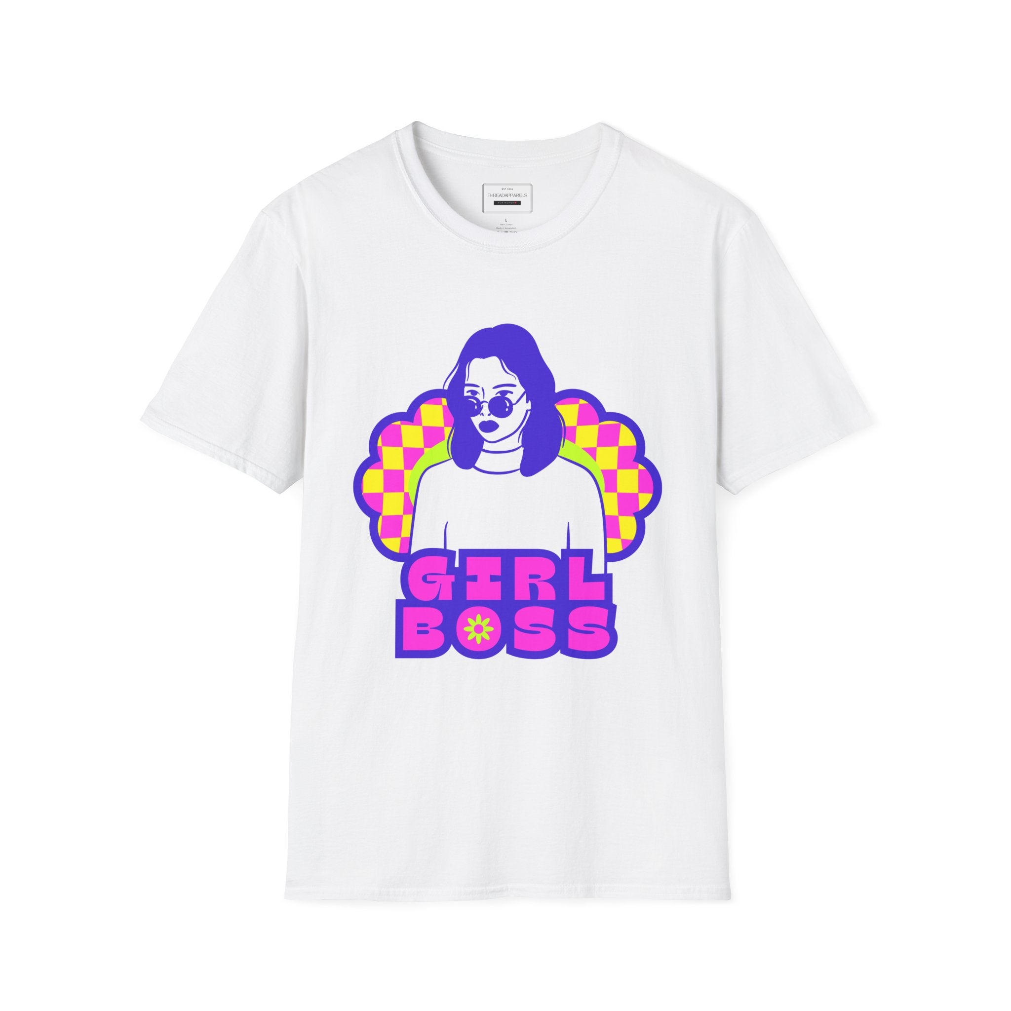 Girl Boss Graphic T-Shirt — Retro Pop Art Feminist Tee
