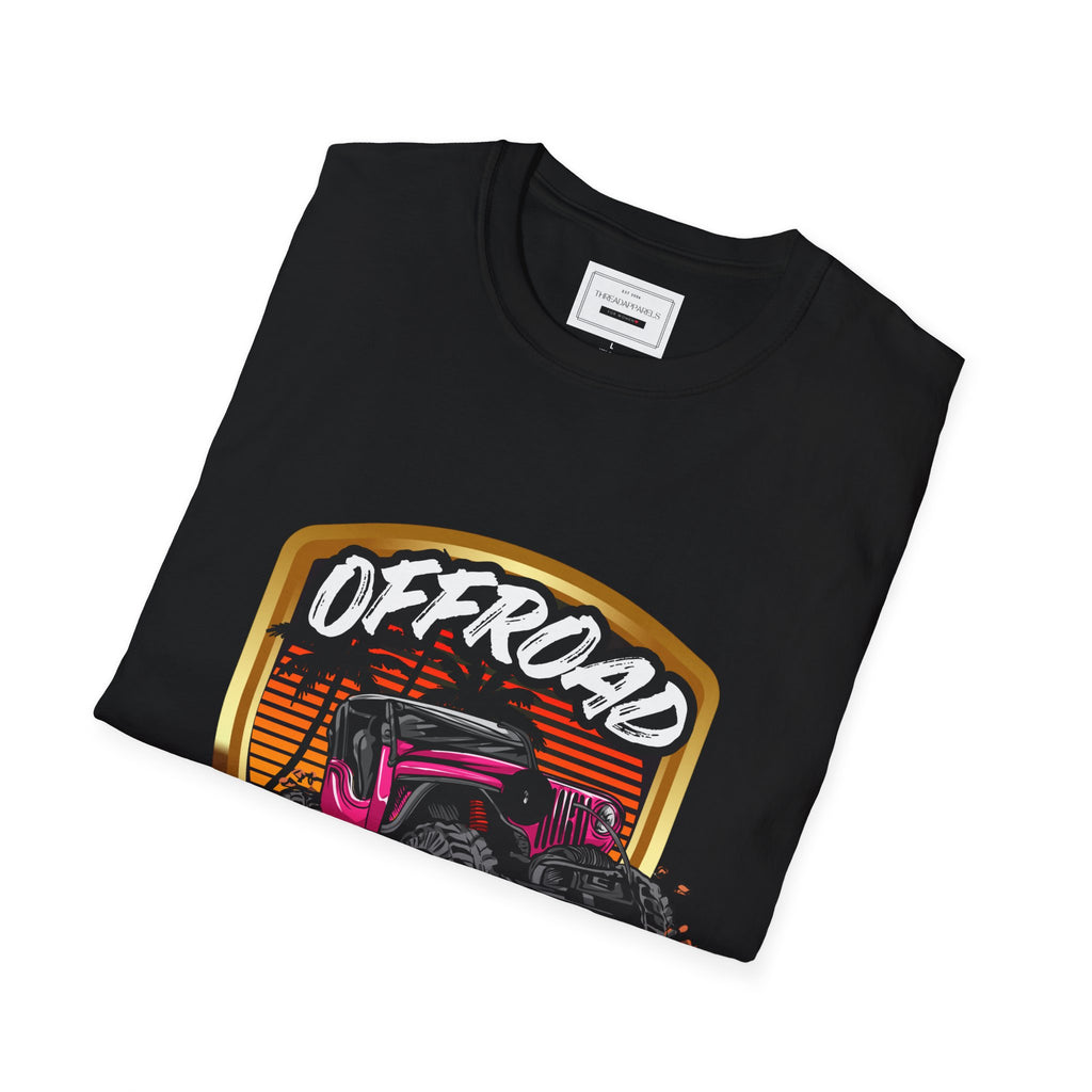 Offroad Adventure T-Shirt - Vintage Jeep Badge Graphic Tee