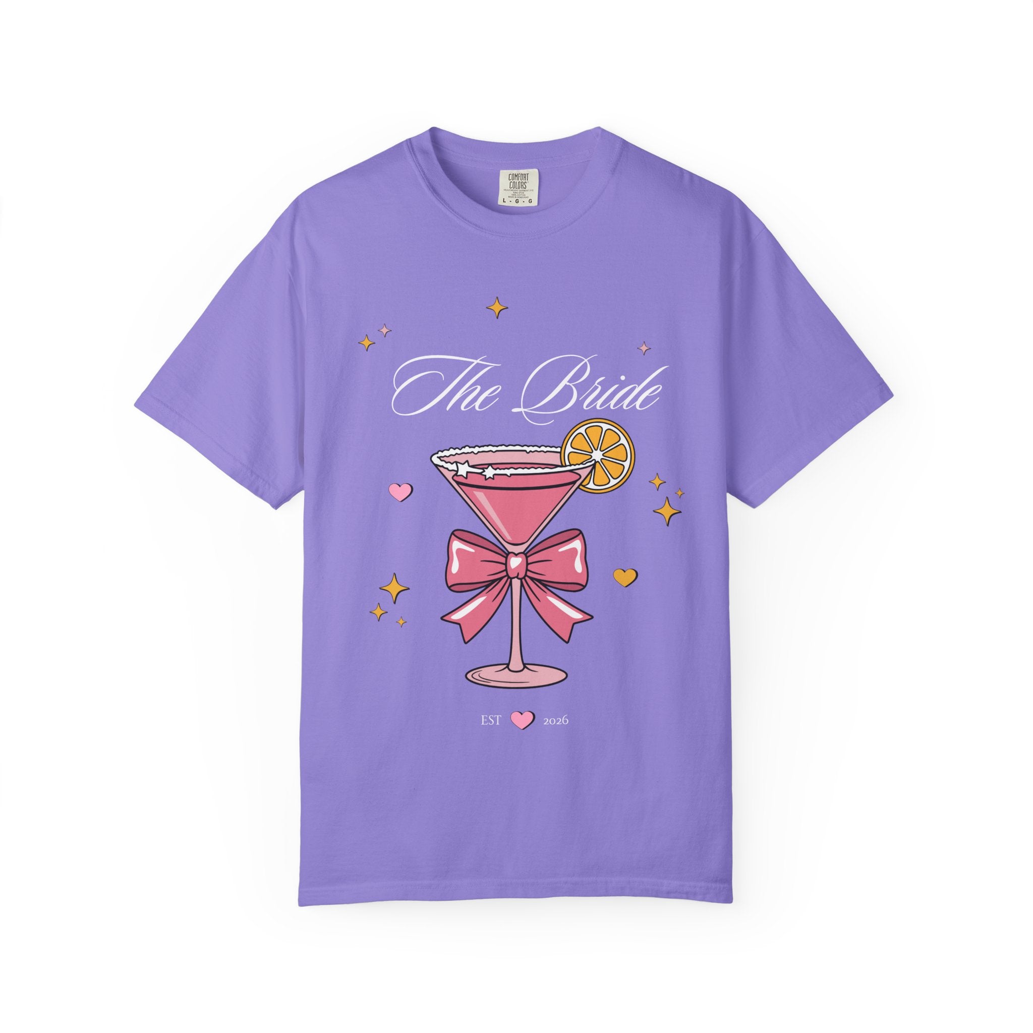 Bride T-Shirt — Pink Cocktail Bachelorette Tee