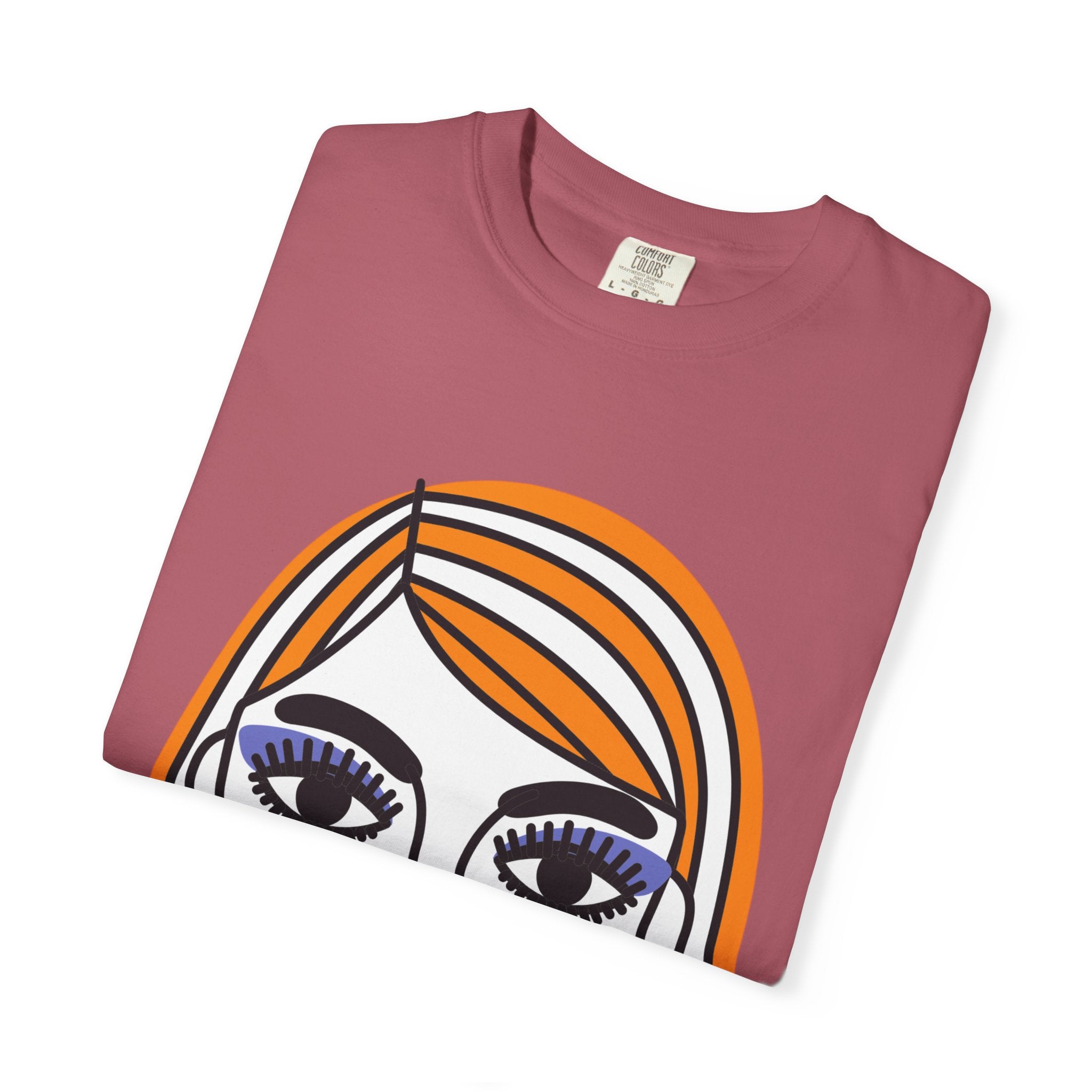 Pop Art Portrait T‑Shirt — Graphic Women's Face Tee