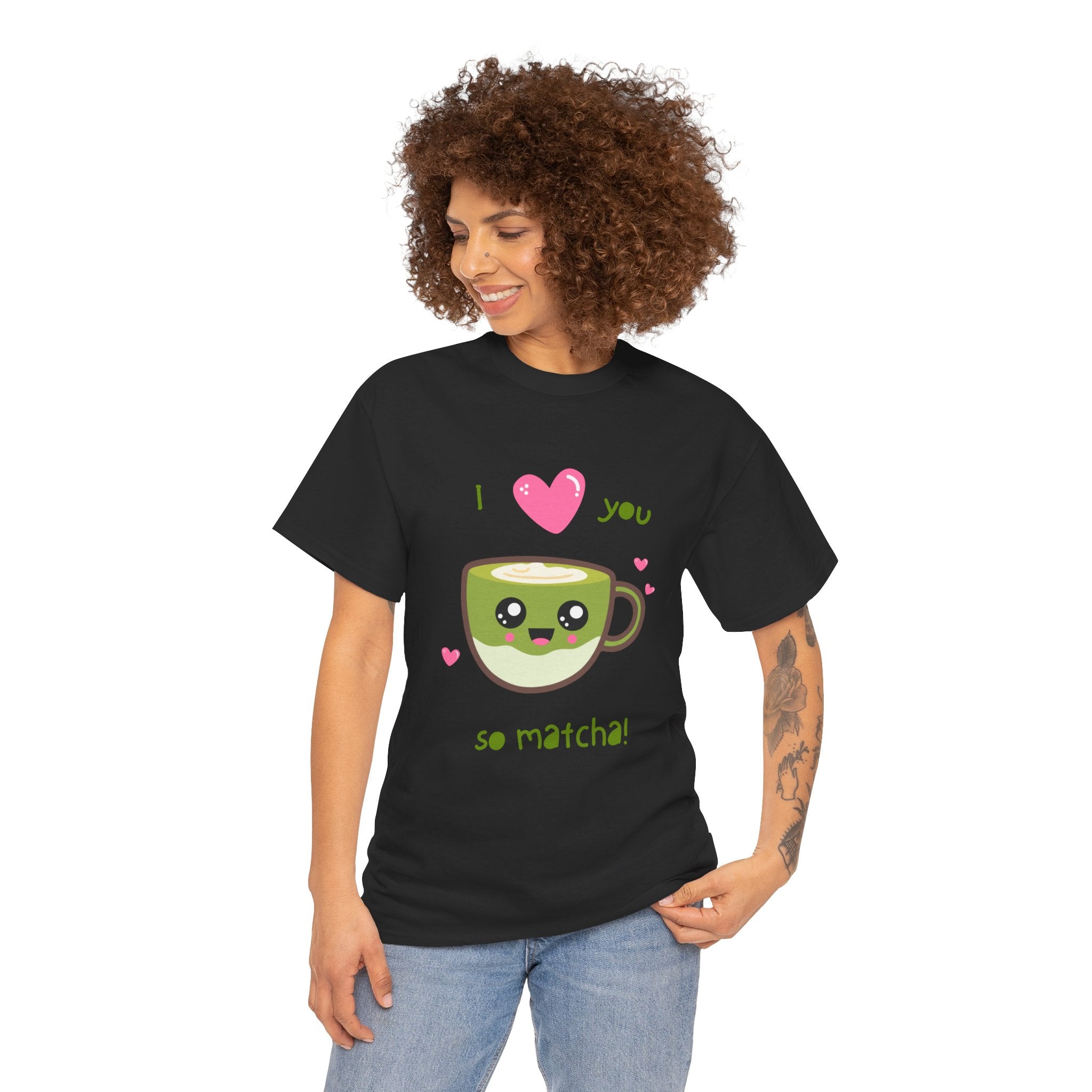 Matcha Love T-Shirt – "I  you so matcha!" Cute Kawaii Tea Tee, Valentine’s Day Gift
