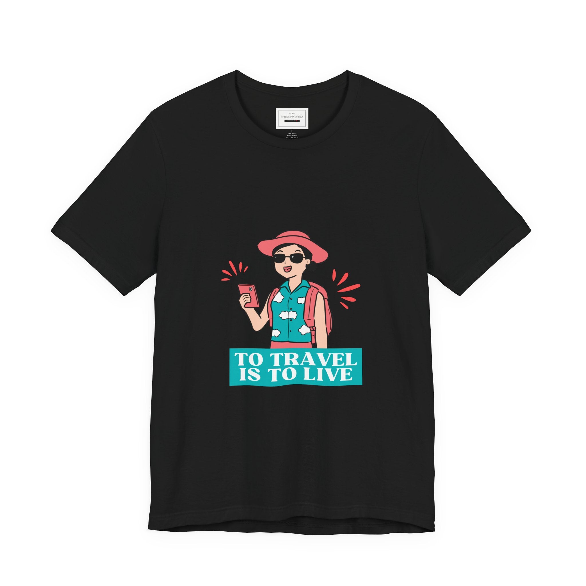 Travel Lover T‑Shirt — "To Travel Is To Live" Graphic Tee