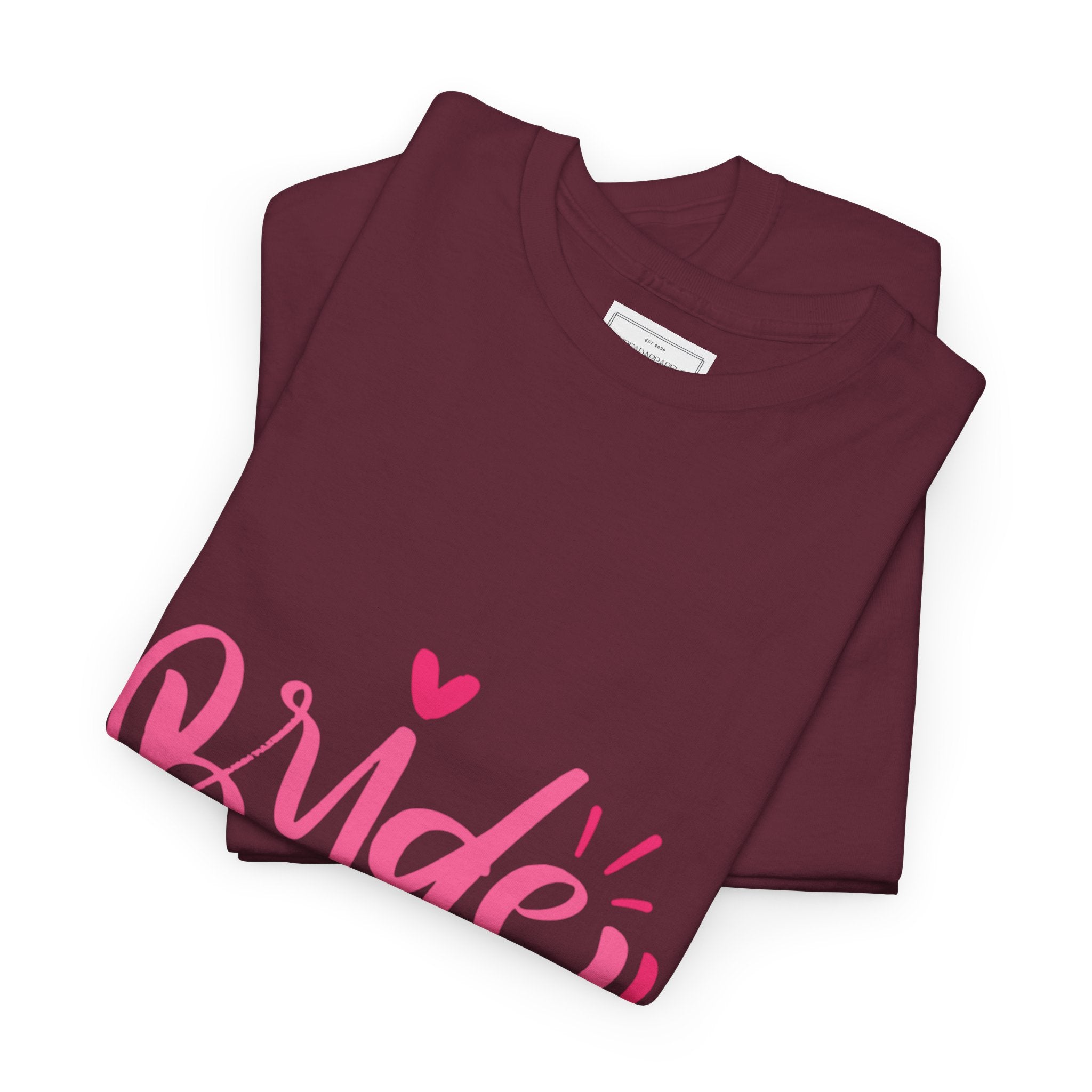 Bride Squad T‑Shirt — Pink Script Bachelorette Party Tee